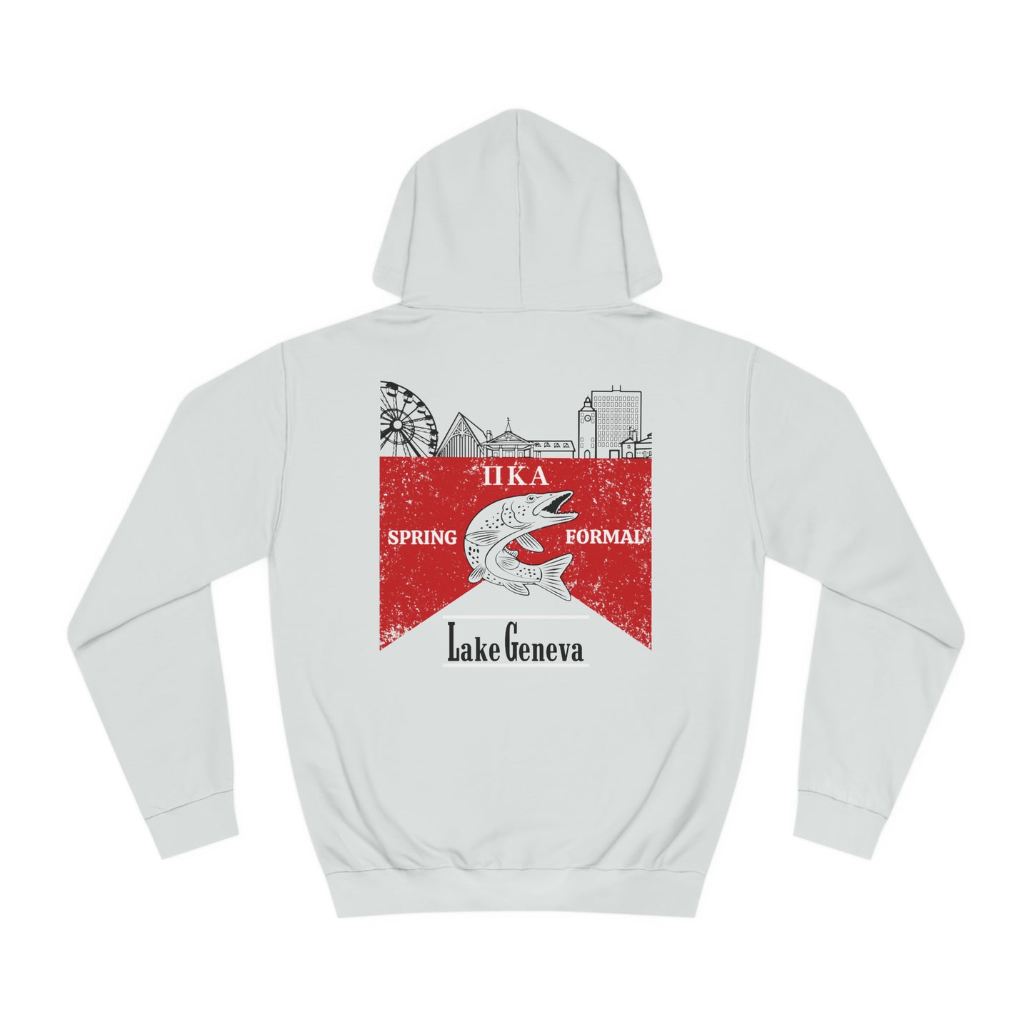 Pike Final Mockup Budweiser Red Unisex Hoodie Medium Weight