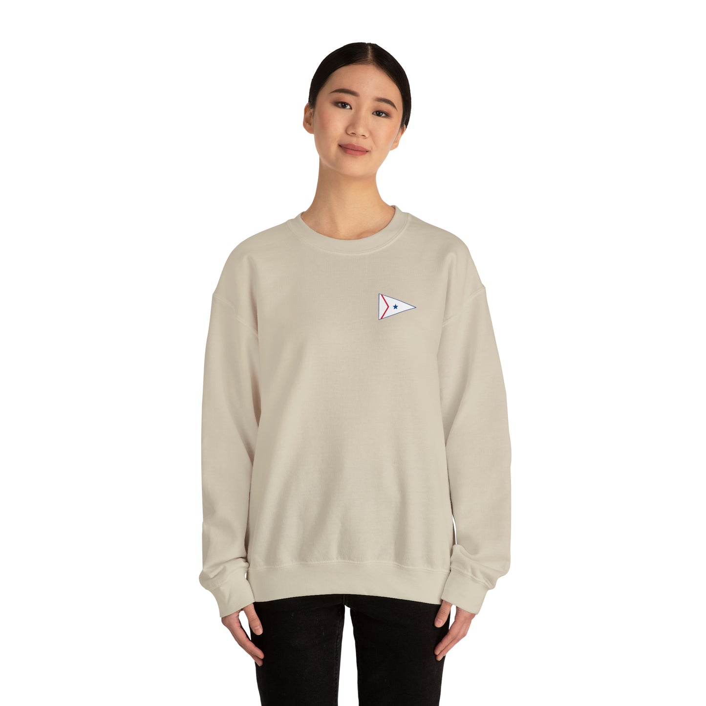 LaBelle Yacht Club Patch Plain Unisex Crewneck Sweatshirt Heavy Blend™