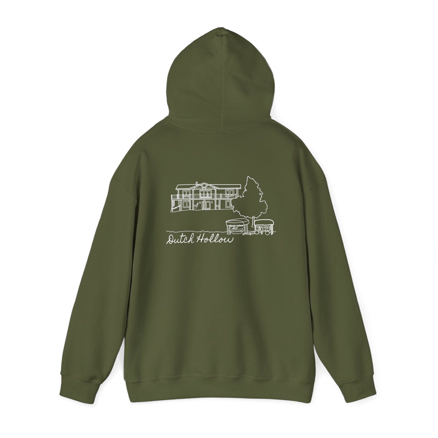 Beer Die Dutch Hollow Cabin - Unisex Heavy Blend Hooded Sweatshirt