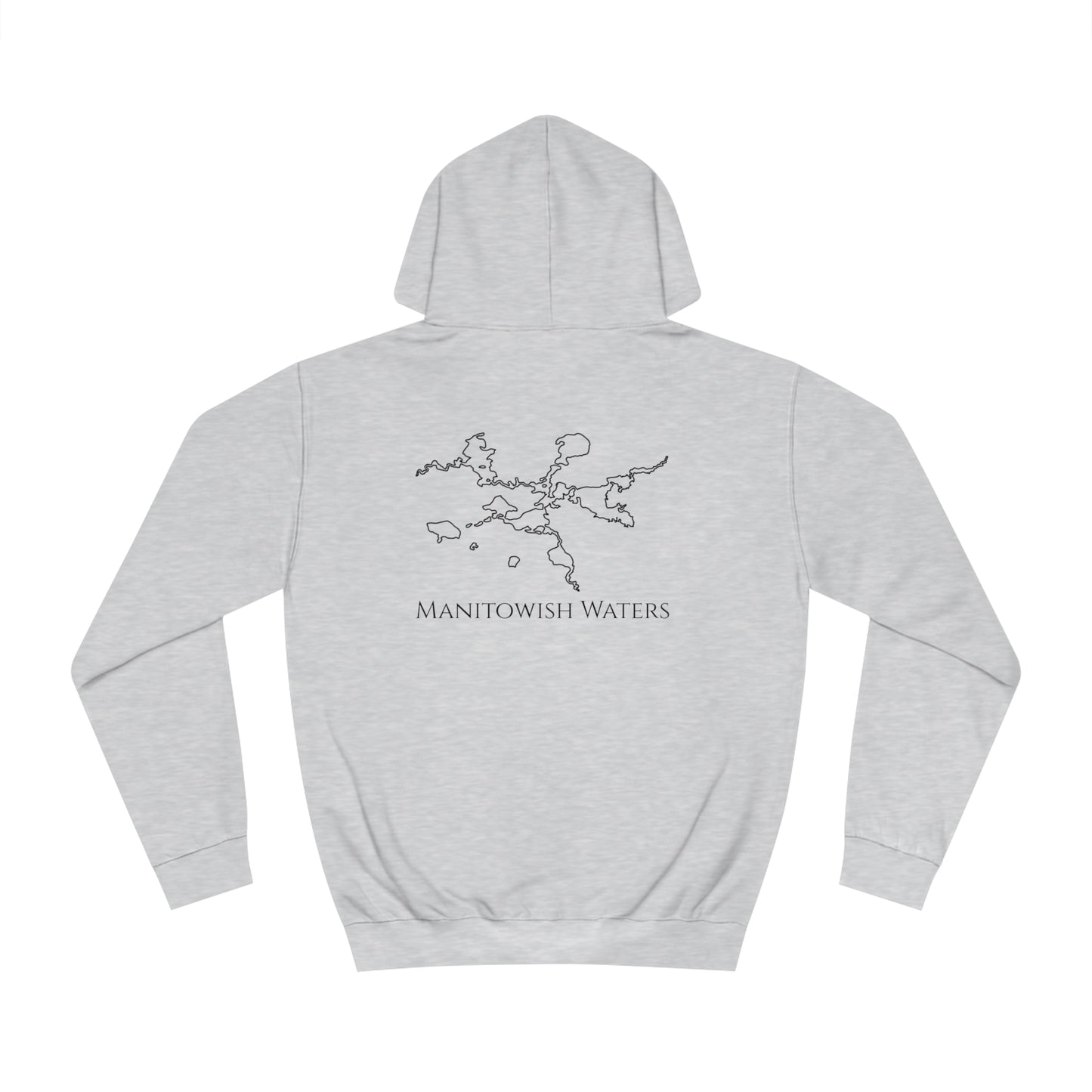 Manitowish Waters Trolling Motor Fishing Patch - Unisex Hoodie Medium Weight