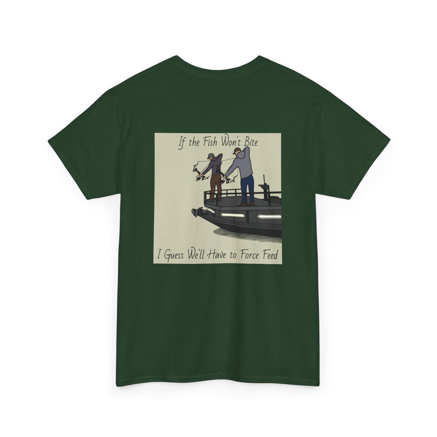 Bow fishing and MW Model - Unisex Heavy Tee Shirt