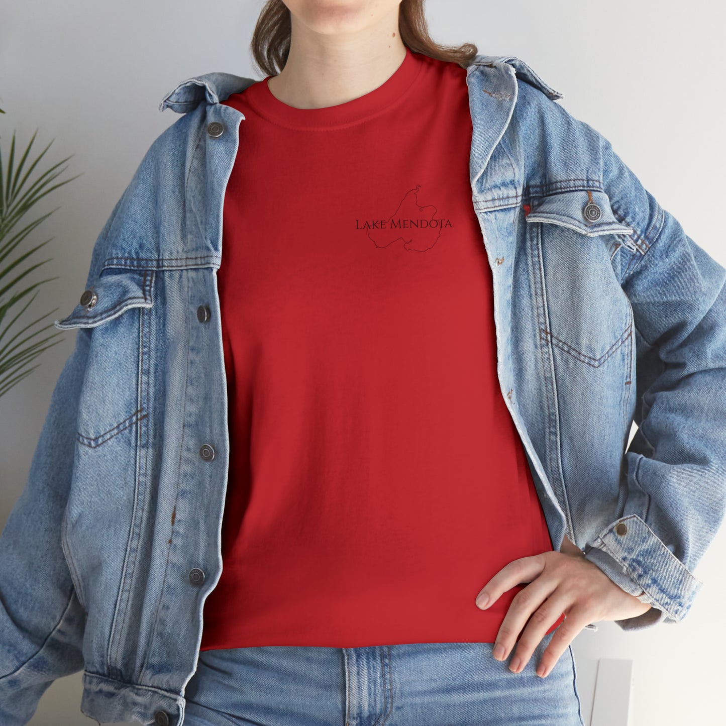 Lake Mendota, Wisconsin Sailing - Unisex Heavy Tee Shirt