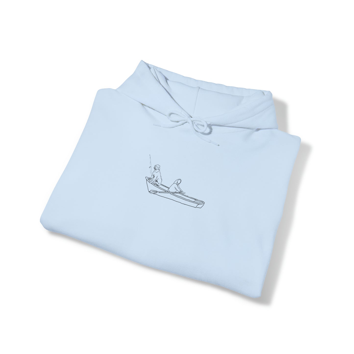 Unisex Heavy Blend Hooded Sweatshirt - row boat dog