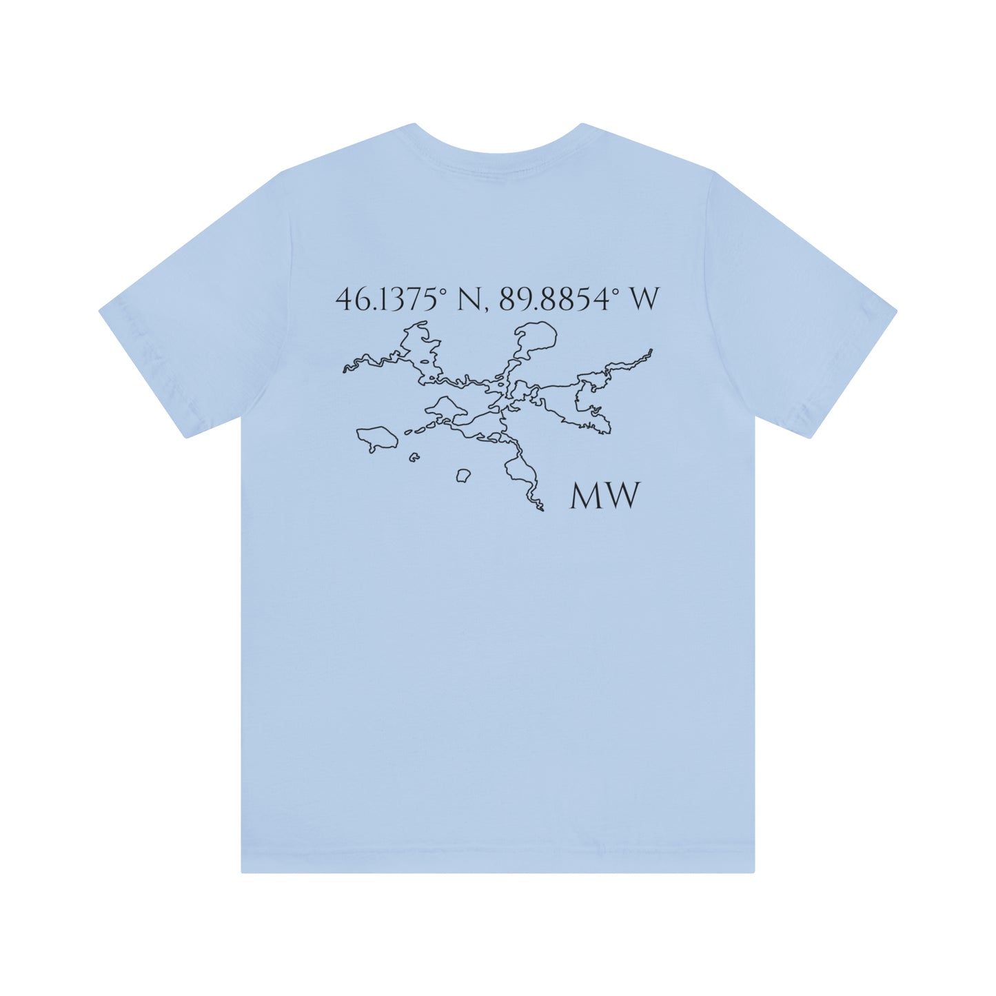 Sailing Patch - Manitowish Waters Unisex Lightweight Short Sleeve Tee