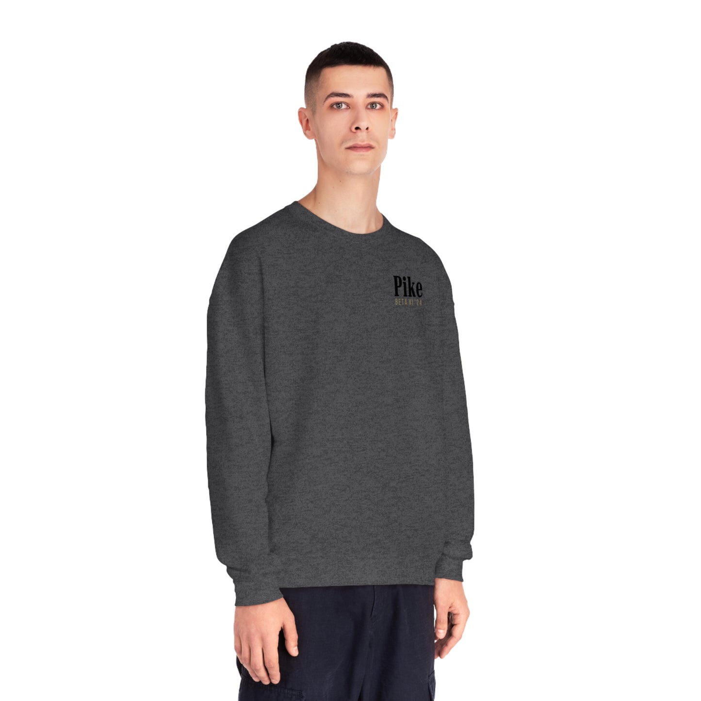 Pike Mockup 1 Crewneck Sweatshirt budwiser red