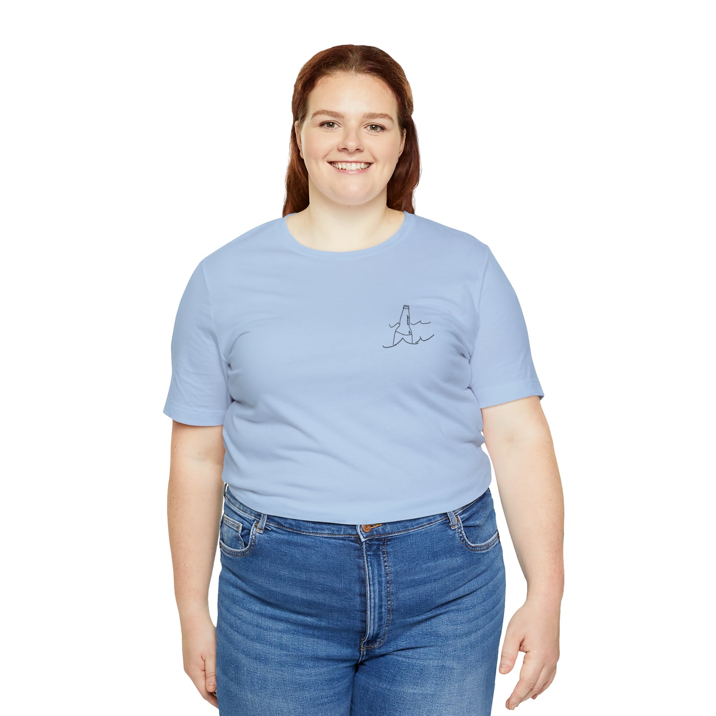 Bottle Patch - lac LaBelle Unisex Lightweight Short Sleeve Tee