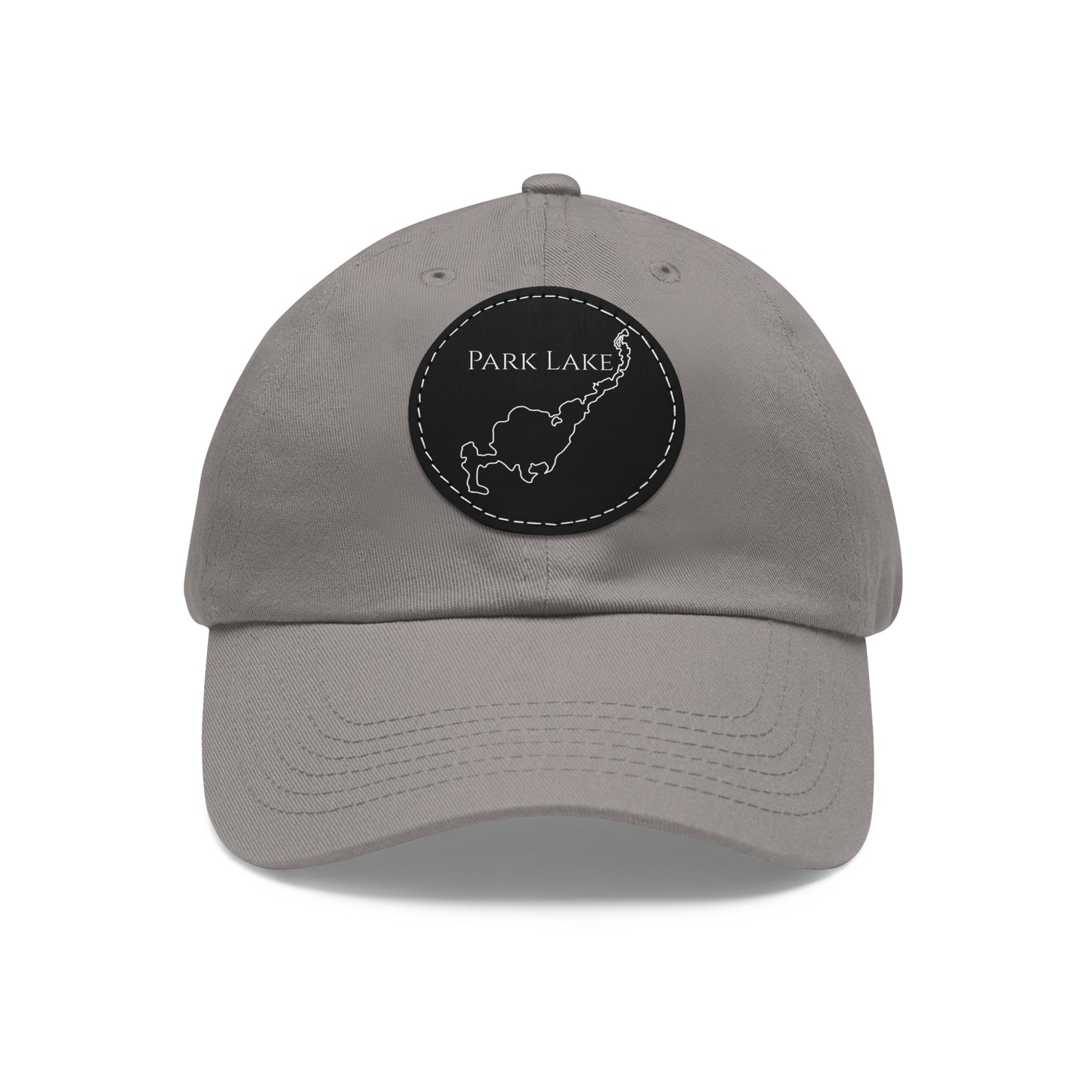 Park Lake Embroidered Hat with Leather Patch