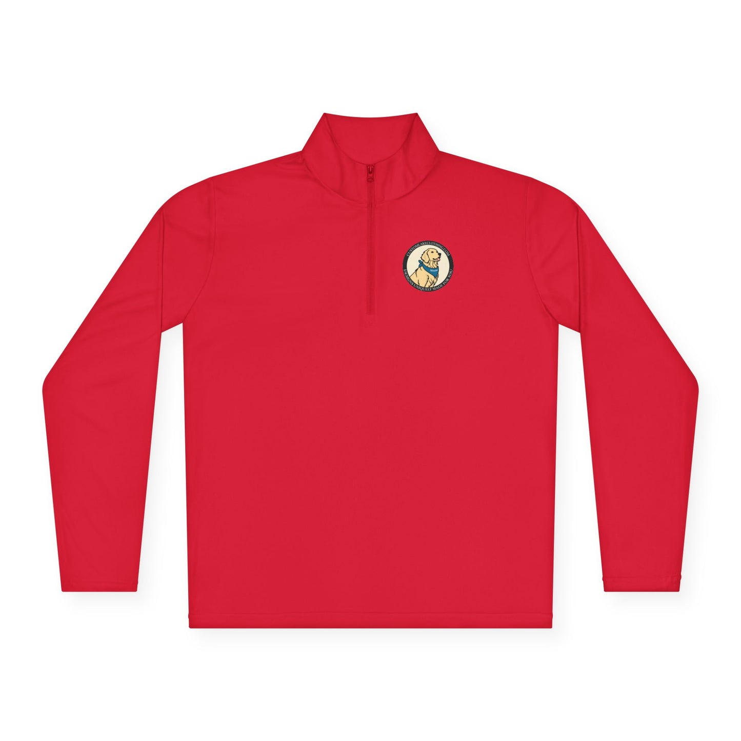 Custom Lake Clothing Golden Logo Unisex Quarter-Zip Pullover