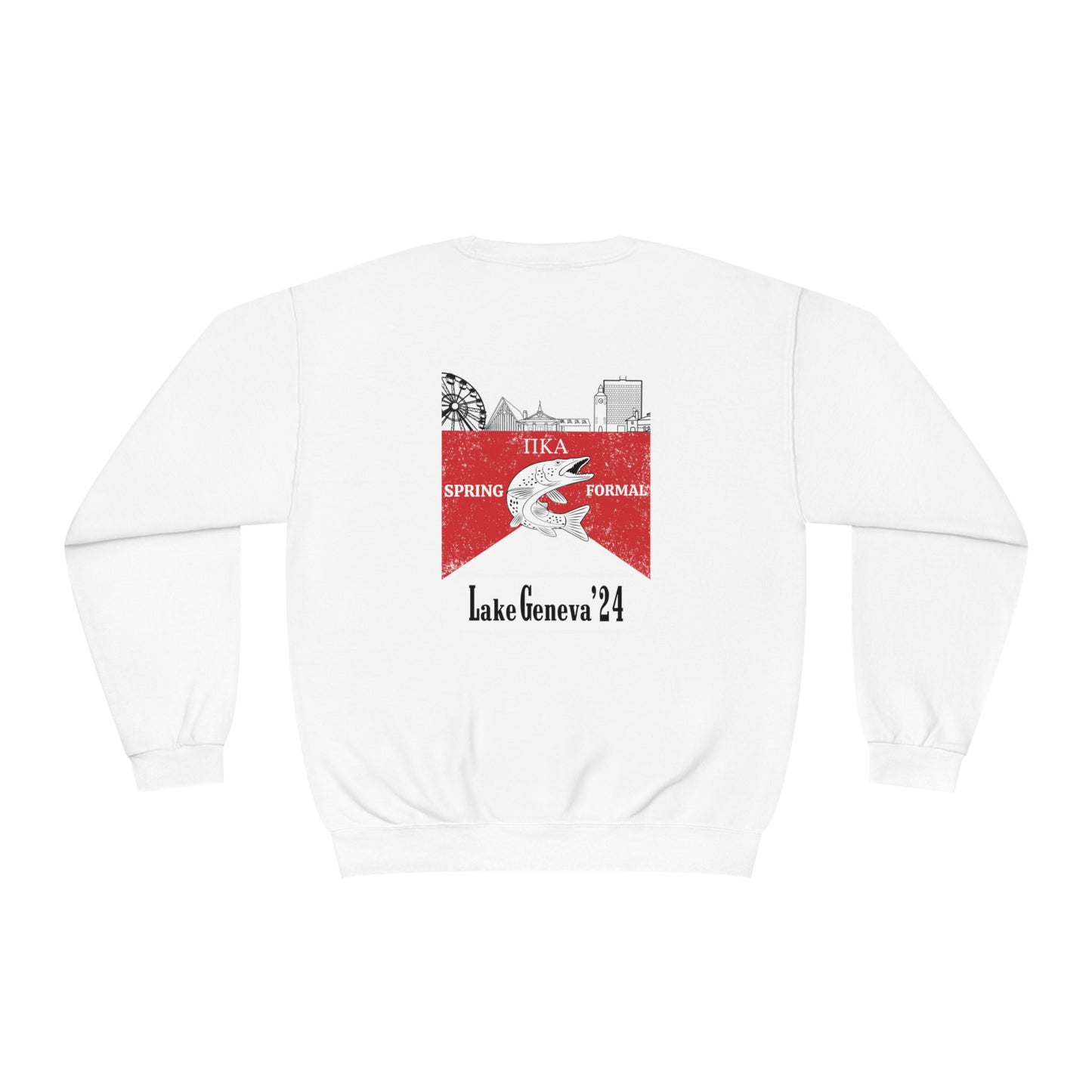 Copy of Pike Mockup 1 Crewneck Sweatshirt budwiser red