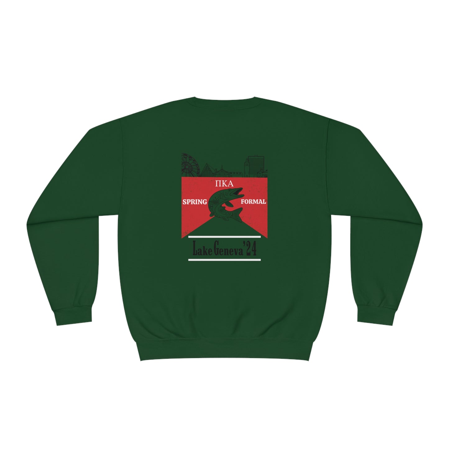 Copy of Pike Mockup 1 Crewneck Sweatshirt budwiser red