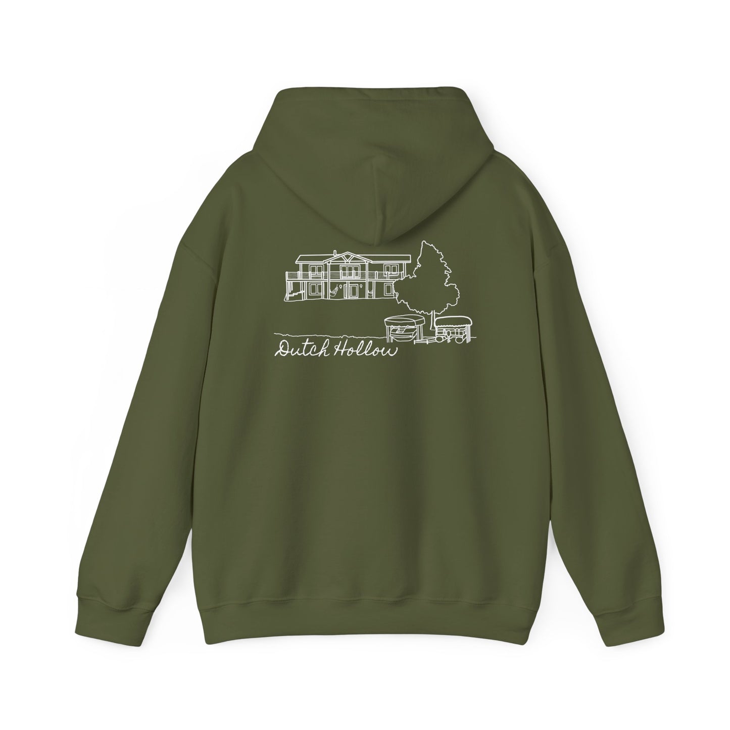Beer Die Dutch Hollow Cabin - Unisex Heavy Blend Hooded Sweatshirt