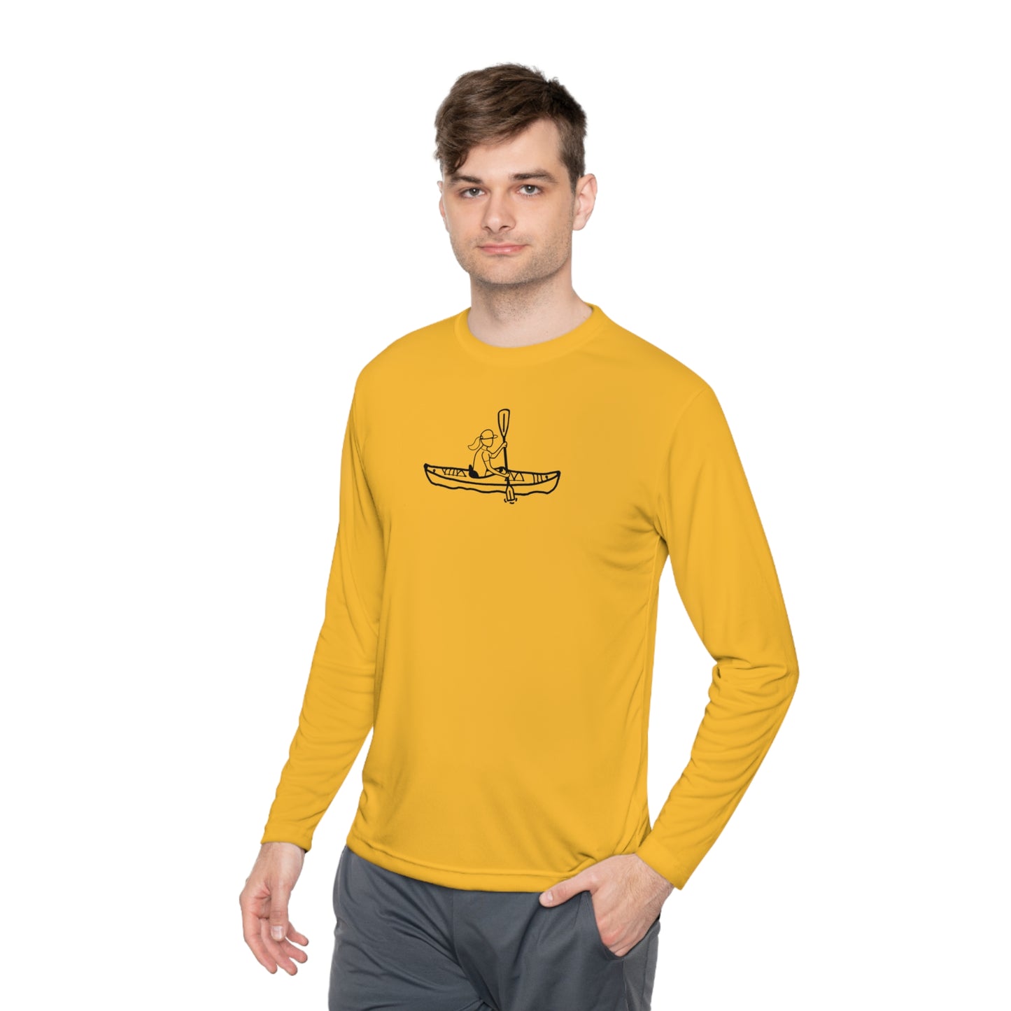 Lightweight Long Sleeve Tee (Kayak Girl Design)