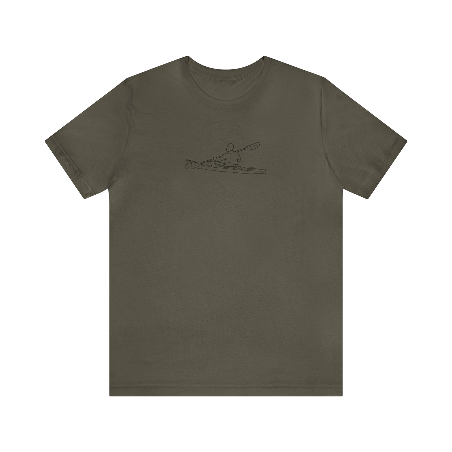 Kayak Man - Park Lake Unisex Lightweight Short Sleeve Tee