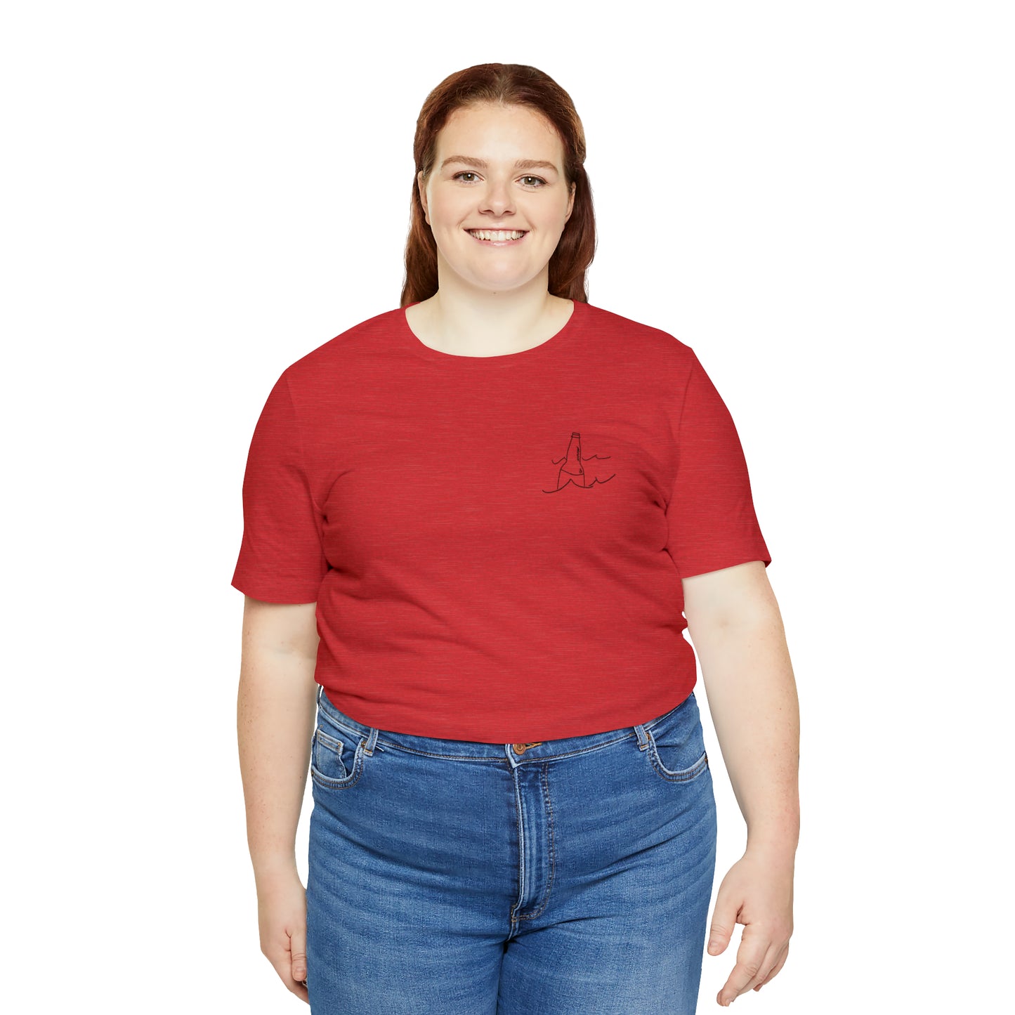 Bottle Patch - lac LaBelle Unisex Lightweight Short Sleeve Tee
