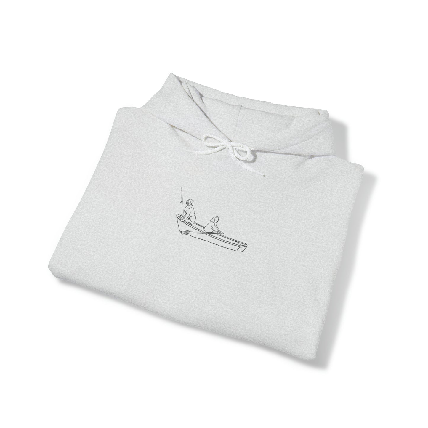 Unisex Heavy Blend Hooded Sweatshirt - row boat dog