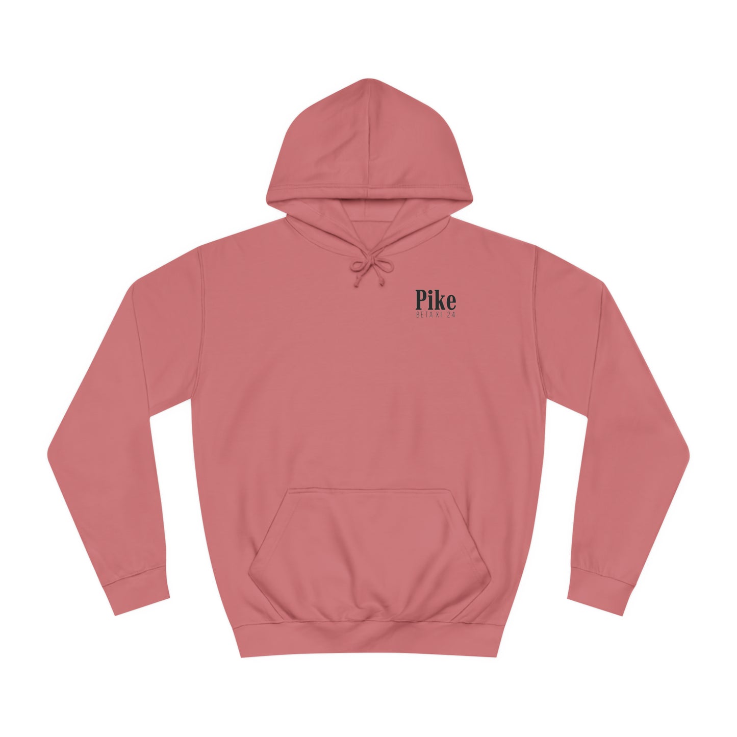 Pike Final Mockup Navy Unisex Hoodie Medium Weight (brown and navy yellow)