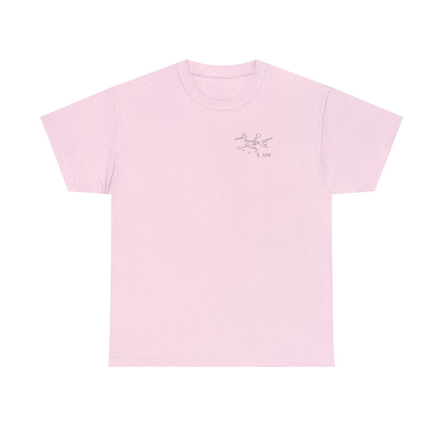 Manitowish Waters Plain Back - Unisex Heavyweight Short Sleeve Tee