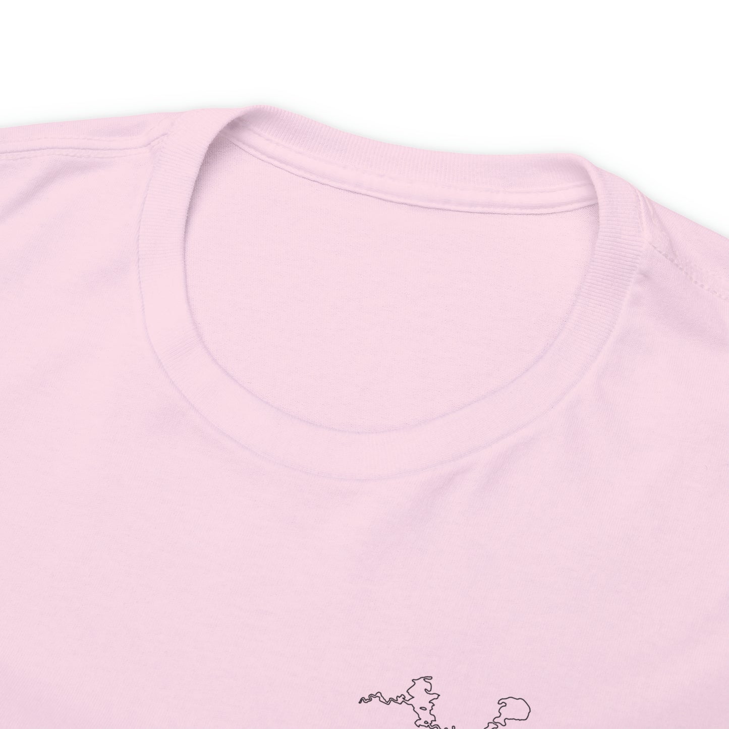 Manitowish Waters Fishing Off Dock - Unisex Heavyweight Short Sleeve Tee