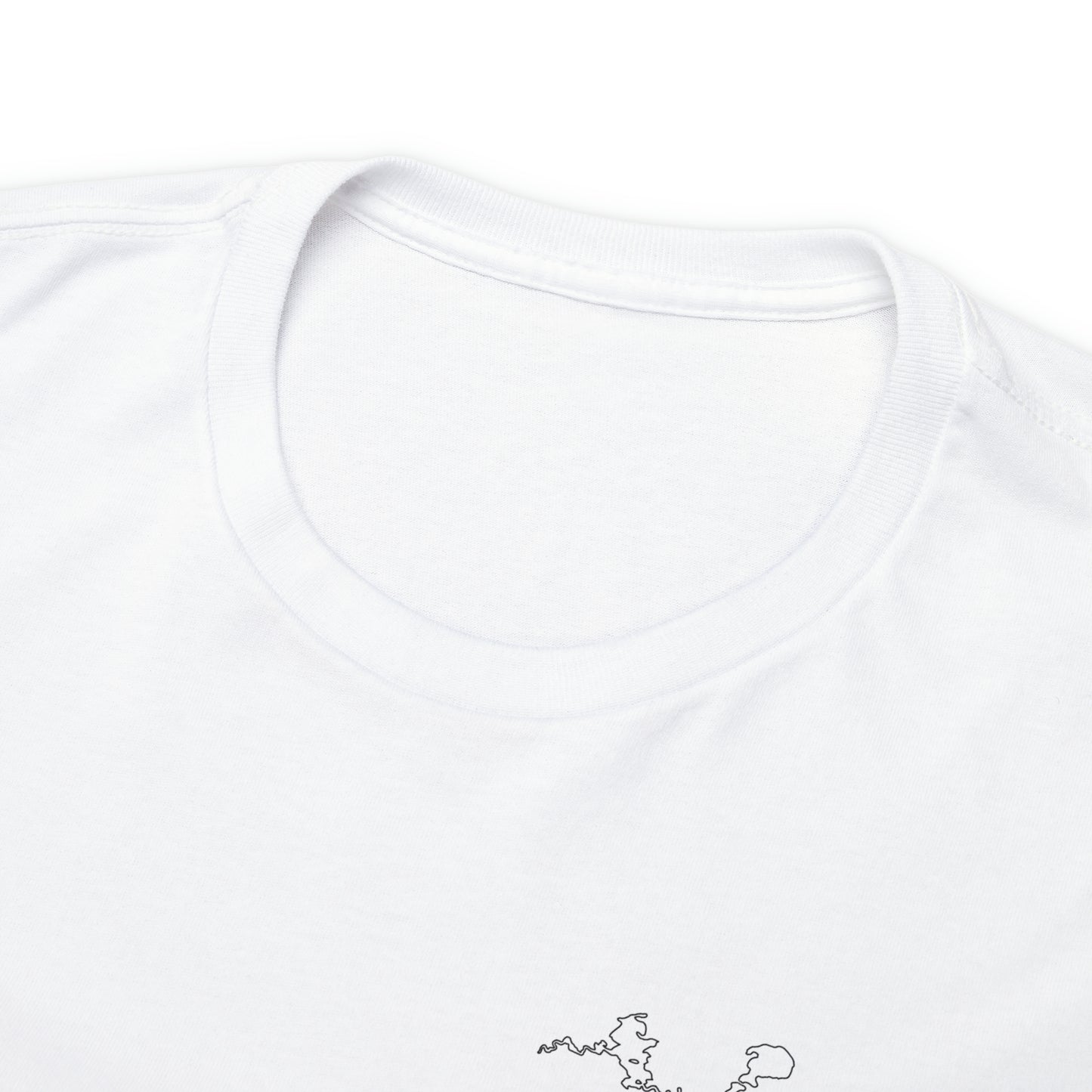 Manitowish Waters Fishing Off Dock - Unisex Heavyweight Short Sleeve Tee
