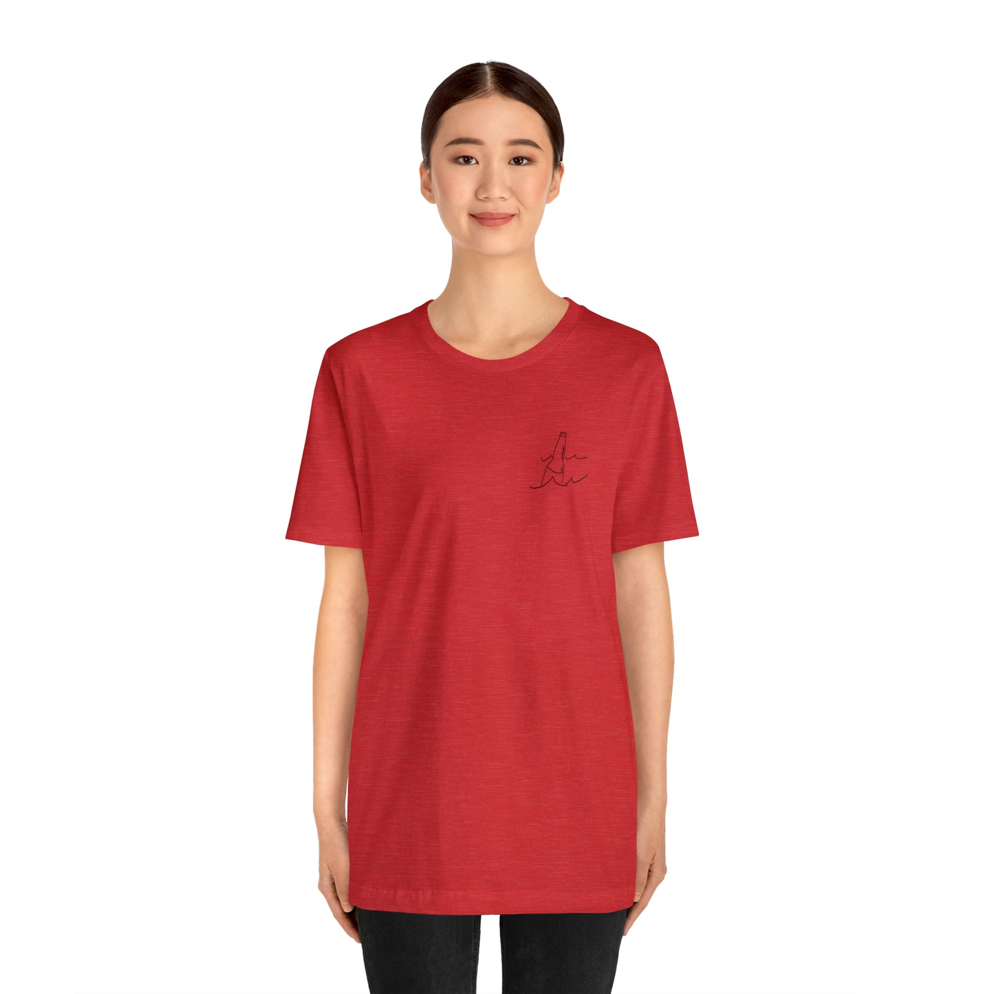 Bottle Patch - lac LaBelle Unisex Lightweight Short Sleeve Tee