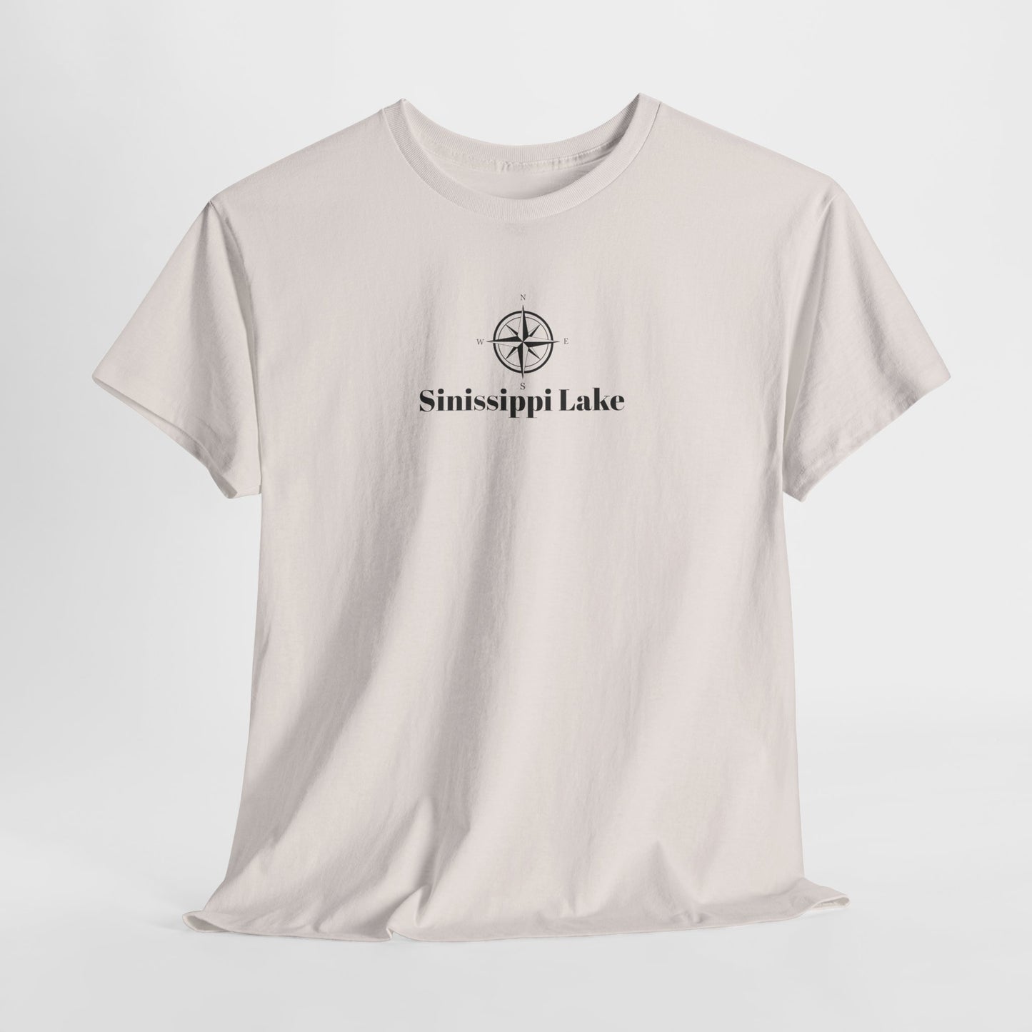 Sinissippi Lake Compass Rose Unisex Heavy Cotton Tee