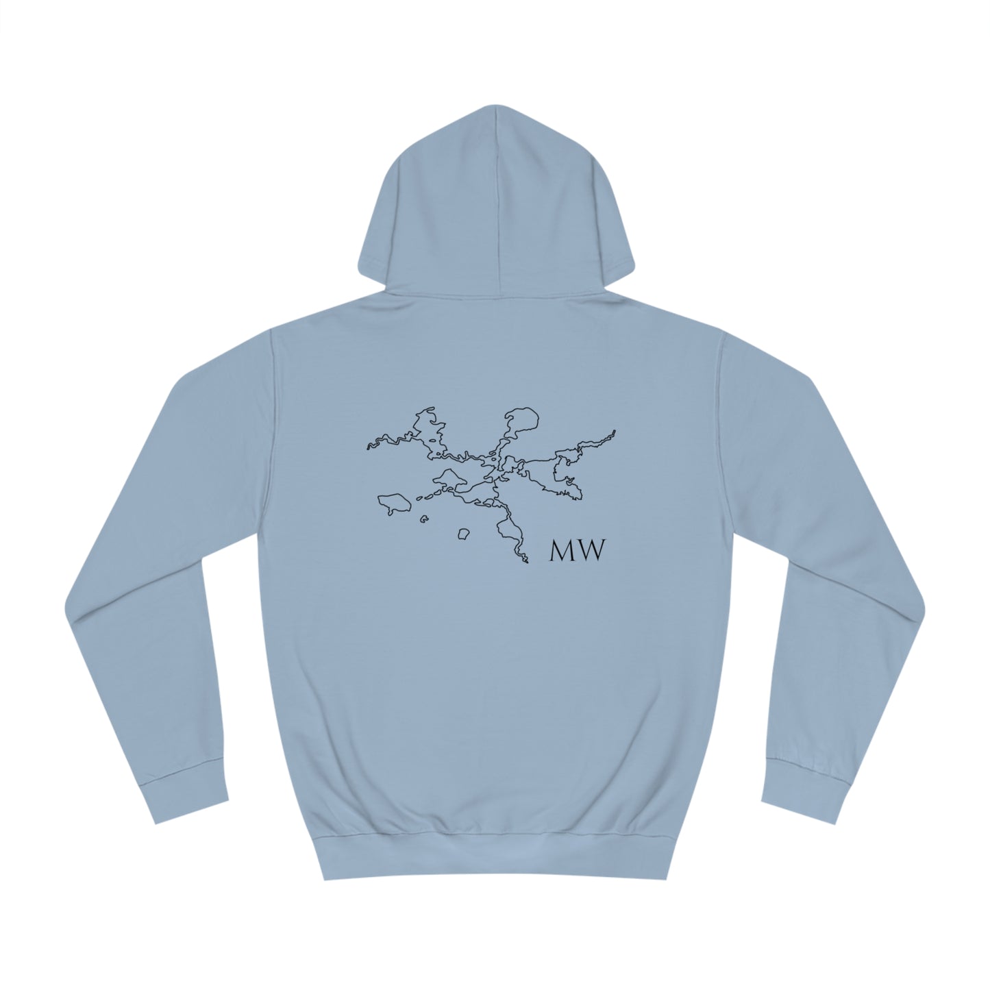 Manitowish Waters Wakeboard Patch - Unisex Hoodie Medium Weight