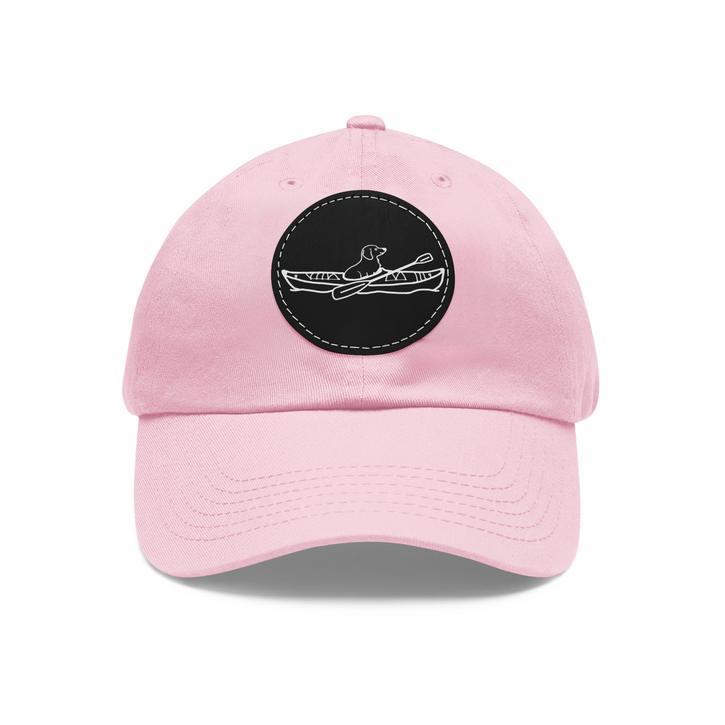 Kayak Dog Dachshund Hat with Leather Patch (Round)