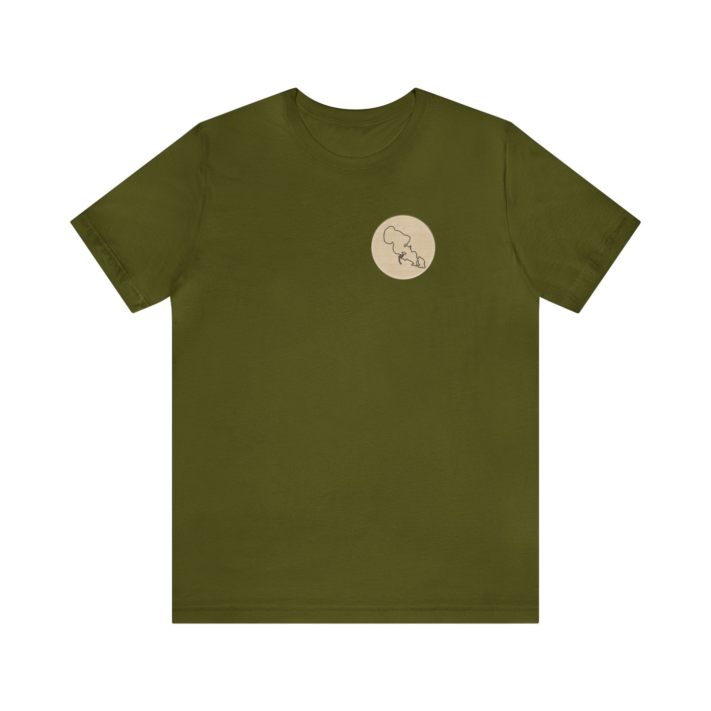 Row Boat Dog Fishing Color - Lac LaBelle Unisex Lightweight Short Sleeve Tee