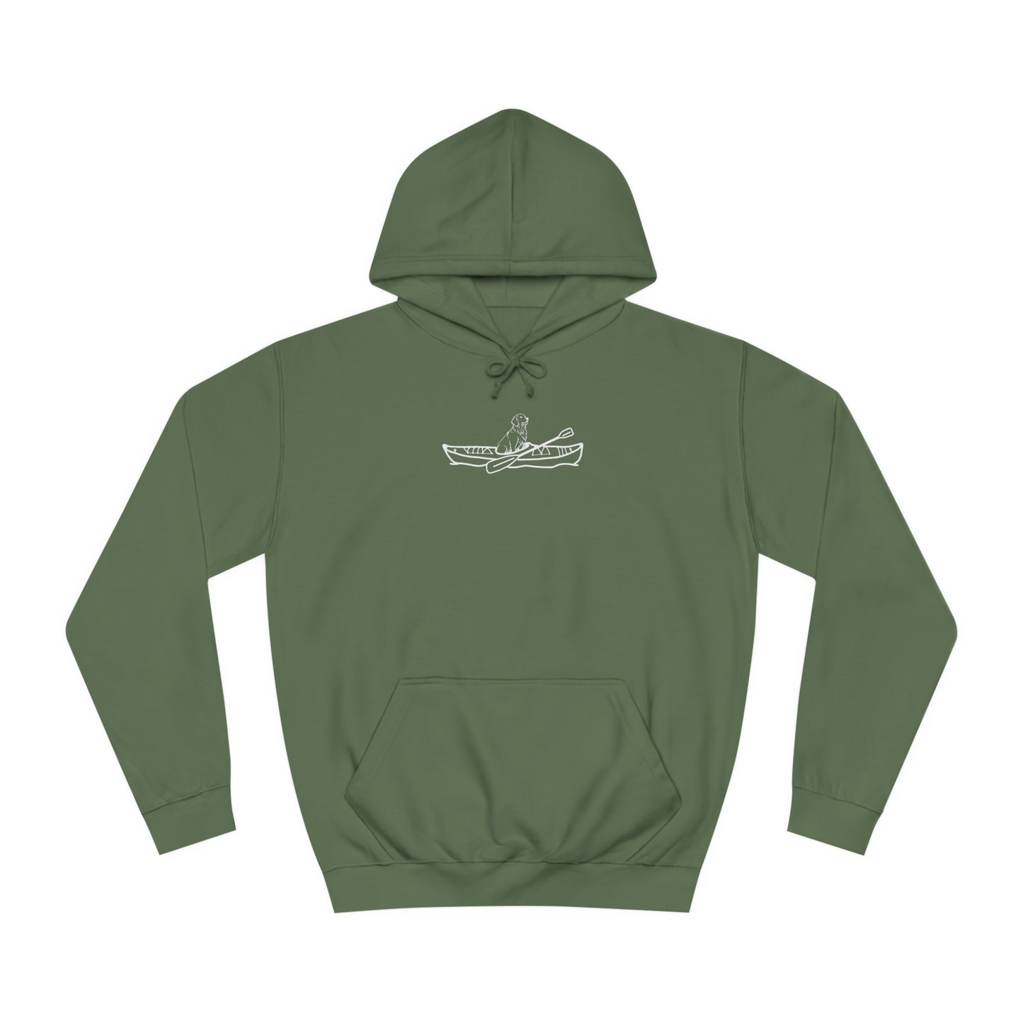 Kayak Dog - Golden Retriever Bite or Beer - Unisex Hoodie Medium Weight