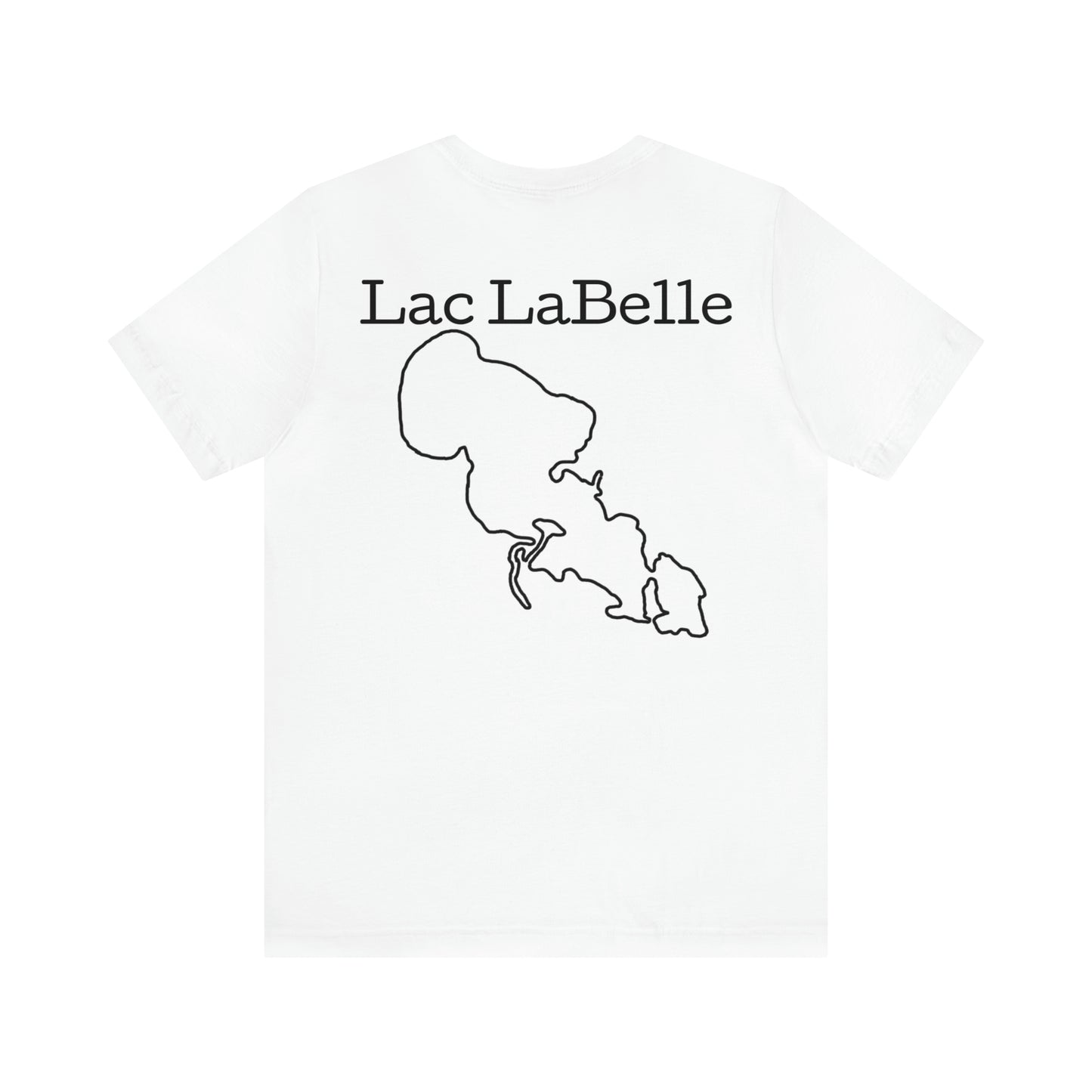 Lac LaBelle, Kayak Dog - Unisex Lightweight Short Sleeve Tee