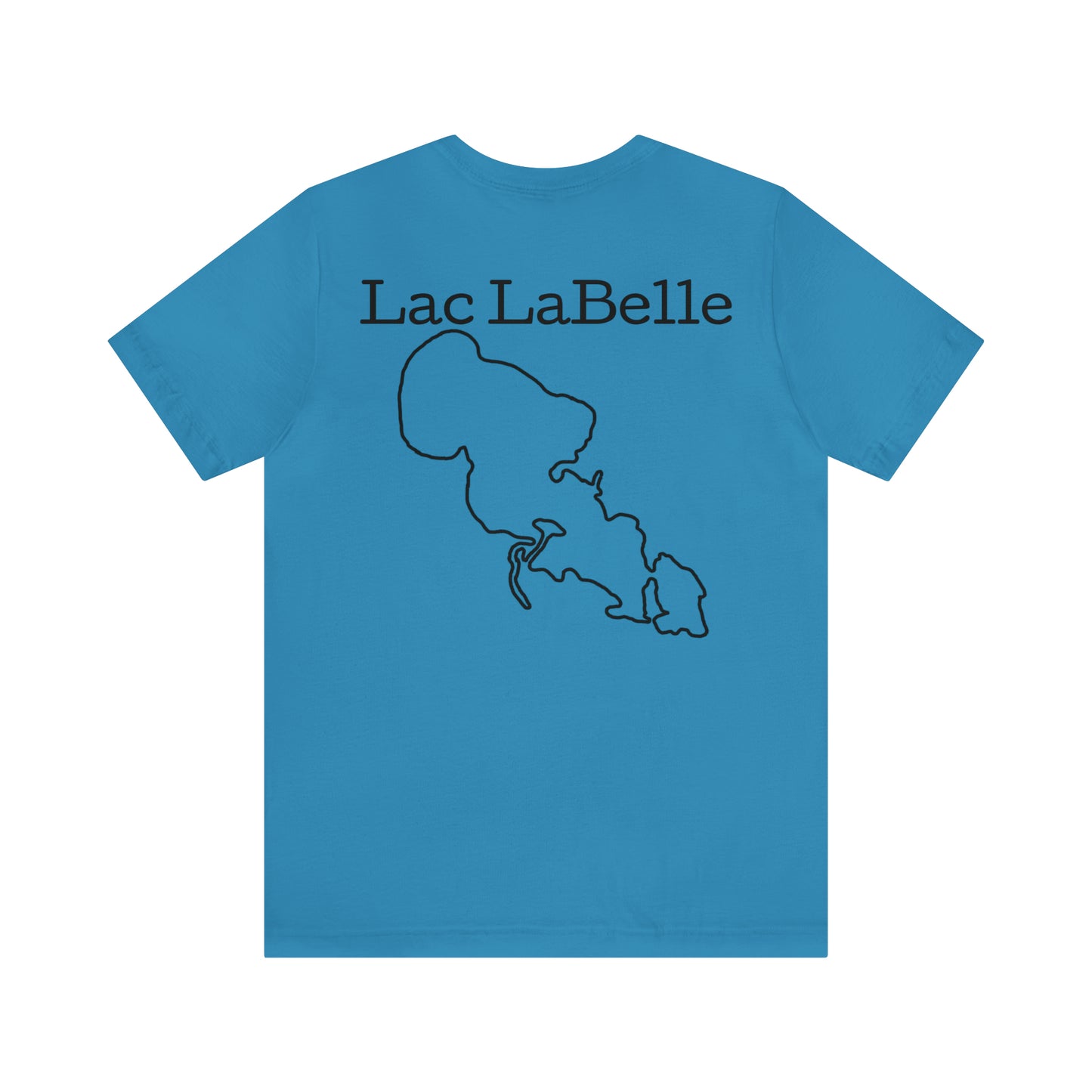 Lac LaBelle, Kayak Dog - Unisex Lightweight Short Sleeve Tee