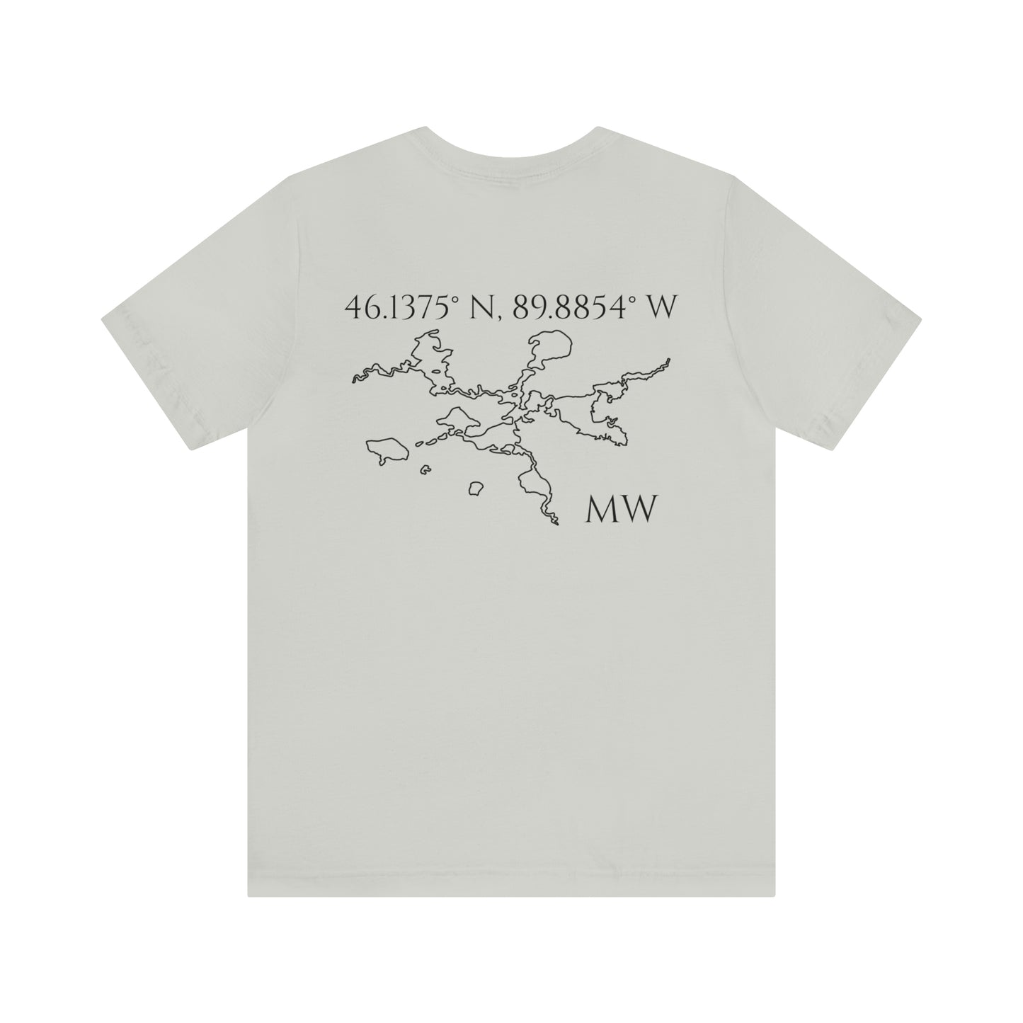 Sailing Patch - Manitowish Waters Unisex Lightweight Short Sleeve Tee