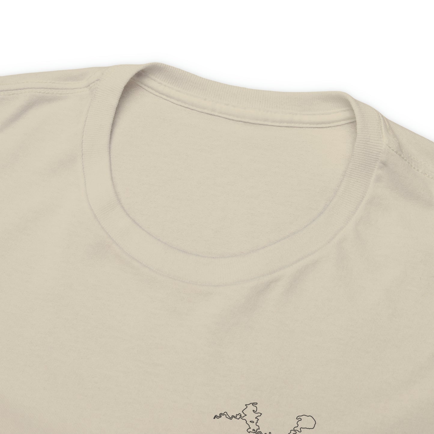Manitowish Waters Fishing Off Dock - Unisex Heavyweight Short Sleeve Tee