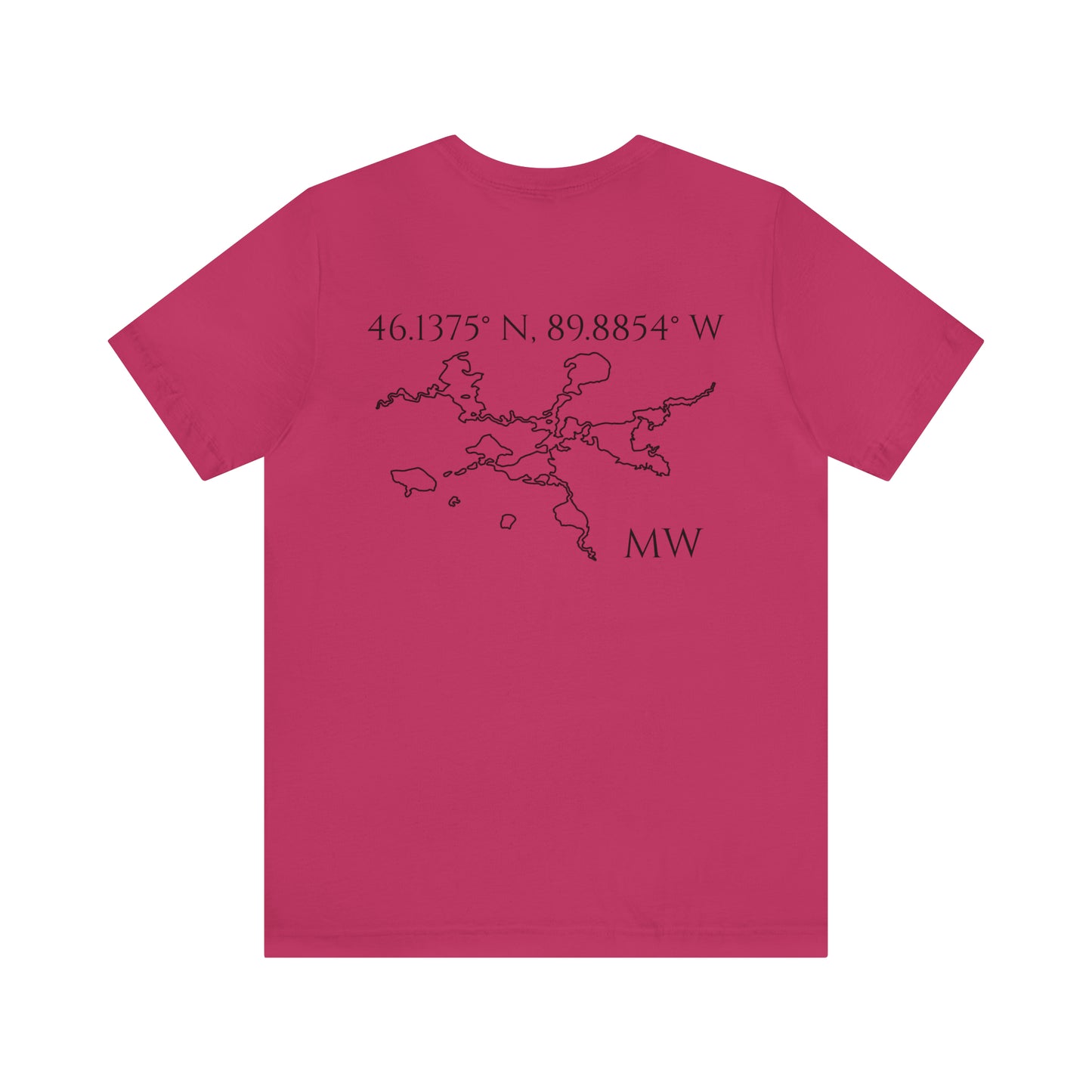 Sailing Patch - Manitowish Waters Unisex Lightweight Short Sleeve Tee