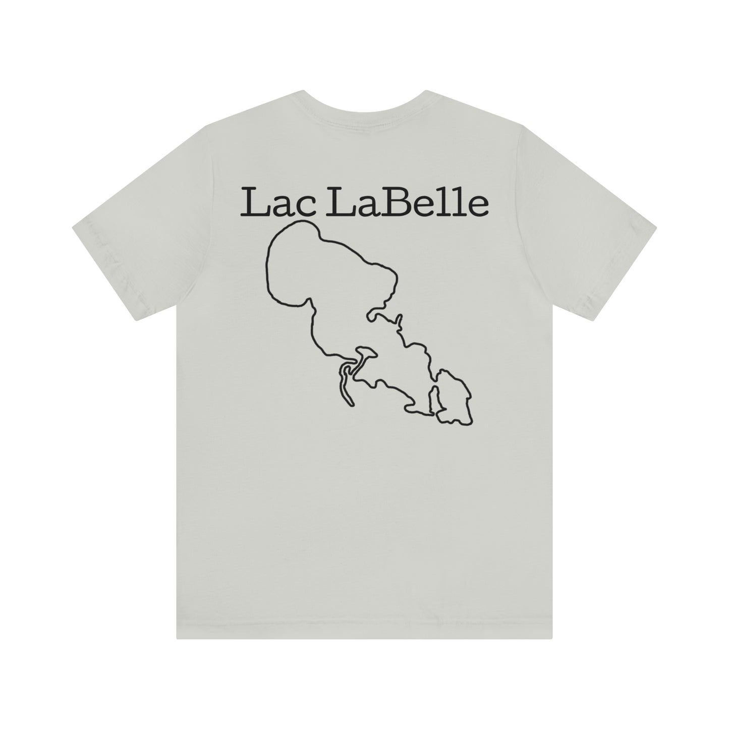 Lac LaBelle, Kayak Dog - Unisex Lightweight Short Sleeve Tee