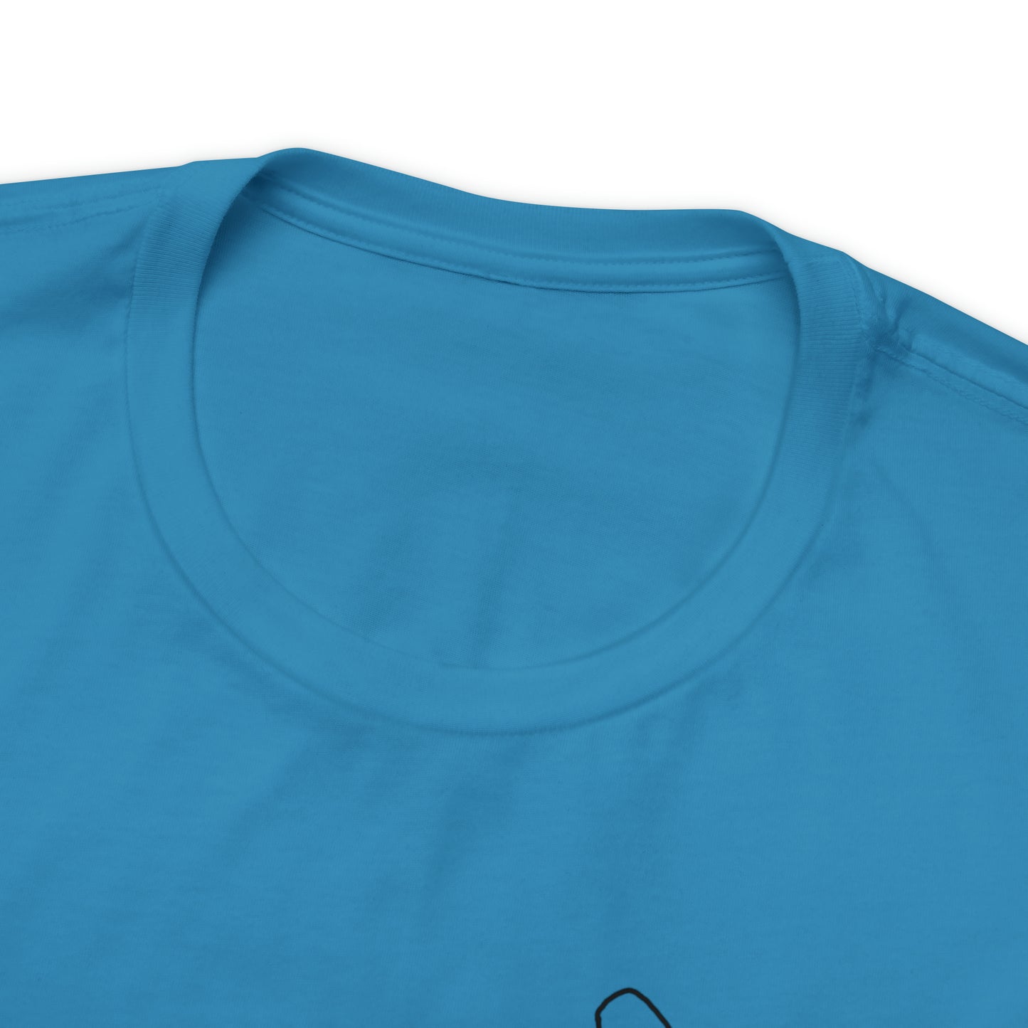 Fowler Lake front, Fishing with Blue Background - Bella & Canvas Unisex Short Sleeve Tee