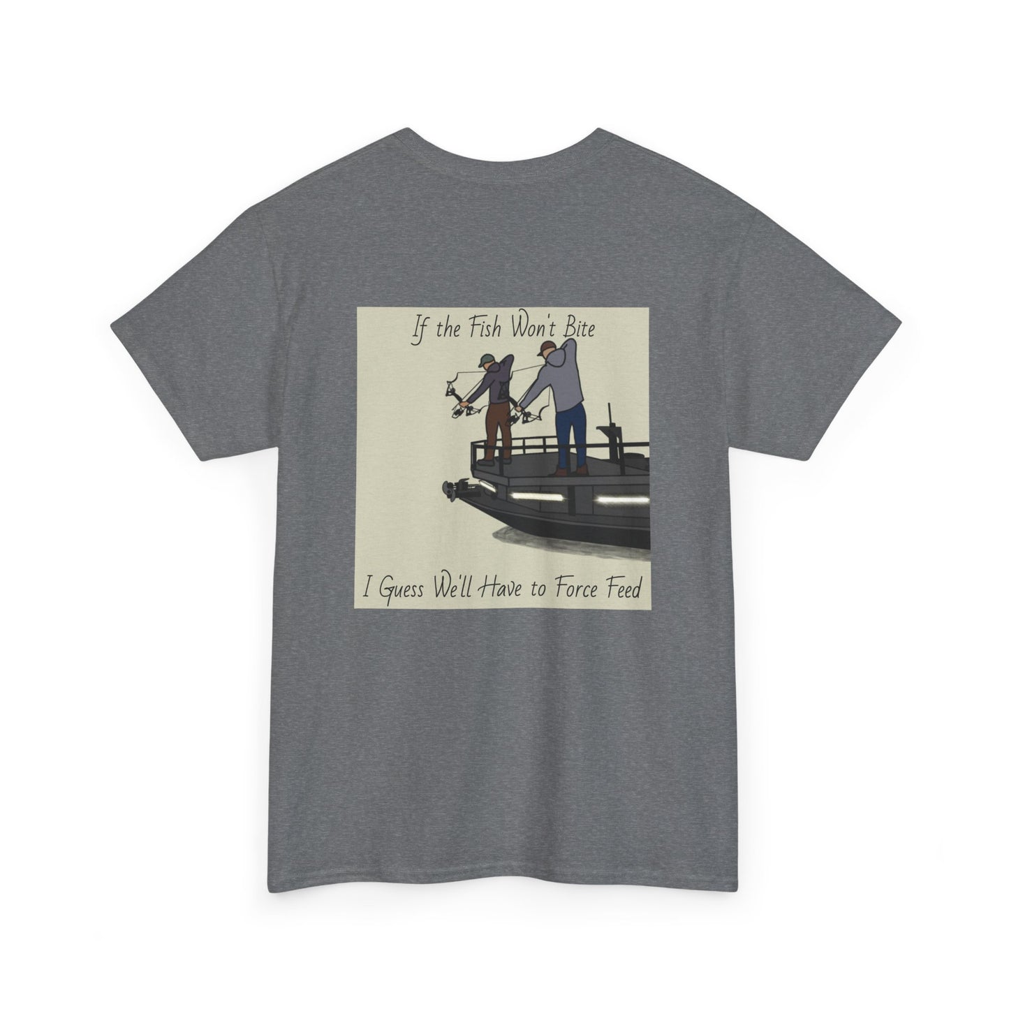 Bow fishing and MW Model - Unisex Heavy Tee Shirt