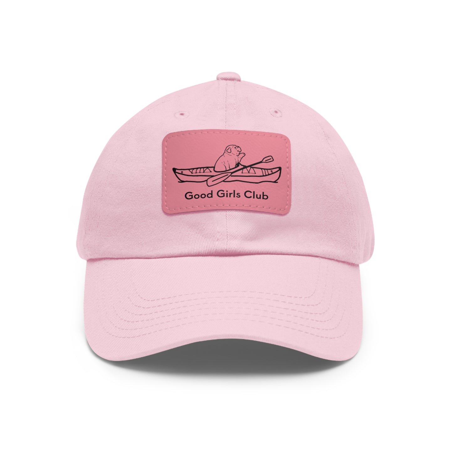 Good Girl Club English Bulldog Kayak Dog - Hat with Leather Patch
