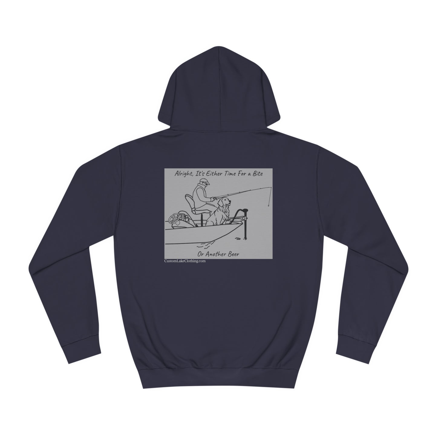 Kayak Dog - Golden Retriever Bite or Beer - Unisex Hoodie Medium Weight