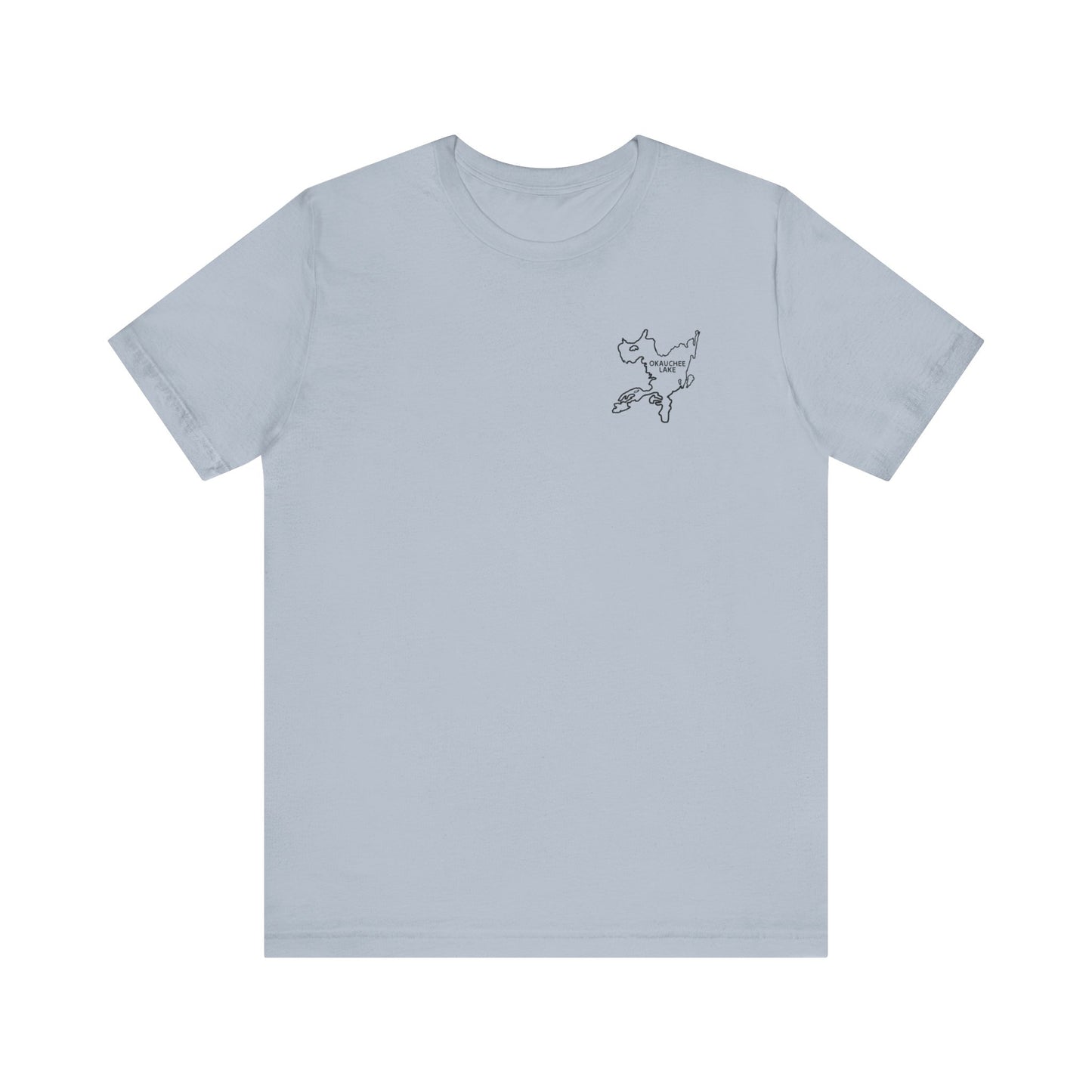 Bow fishing and Okauchee Lake Model - Unisex Lightweight Short Sleeve Tee