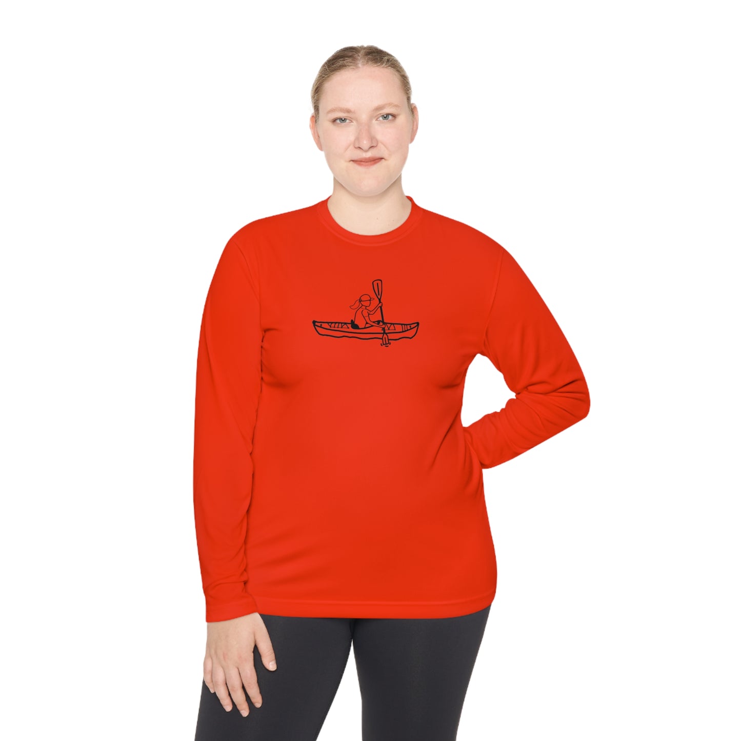 Lightweight Long Sleeve Tee (Kayak Girl Design)