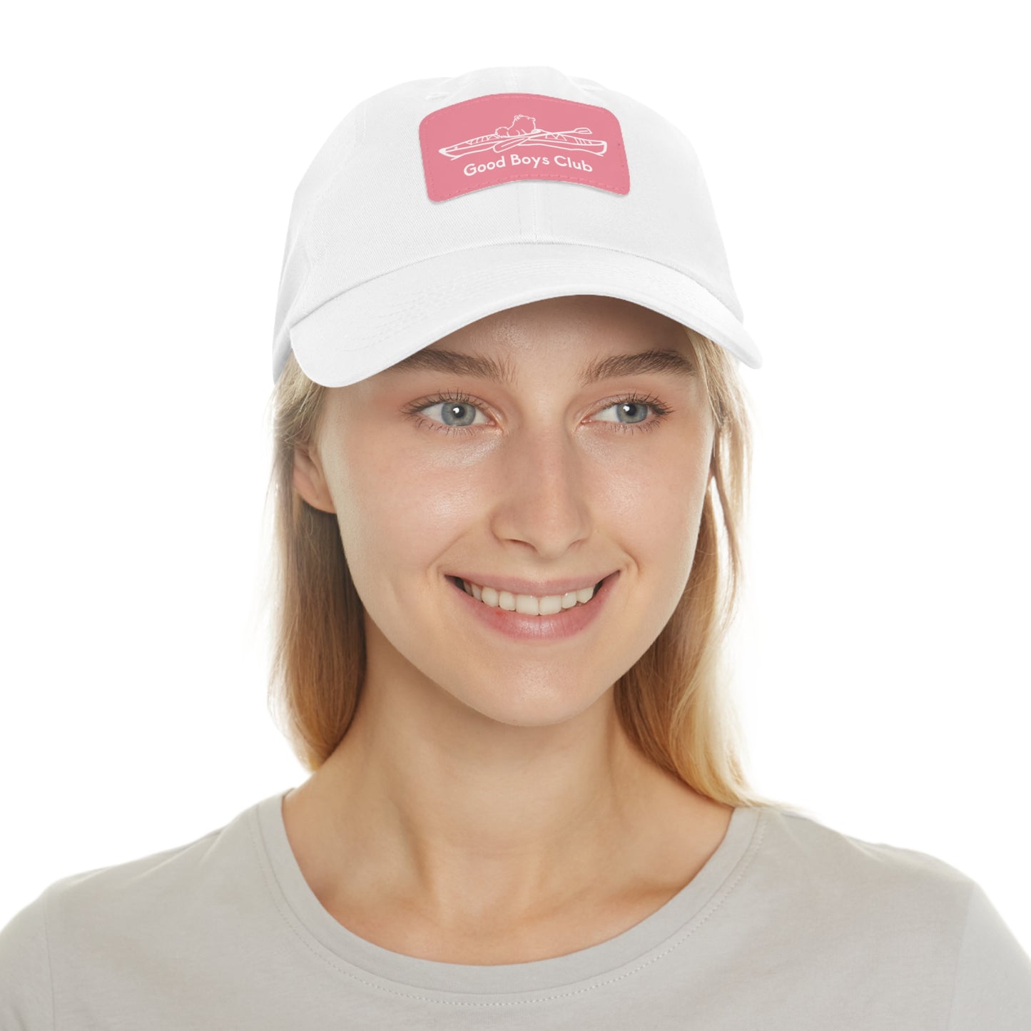 Good Boys Club Pomeranian Kayak Dog - Hat with Leather Patch
