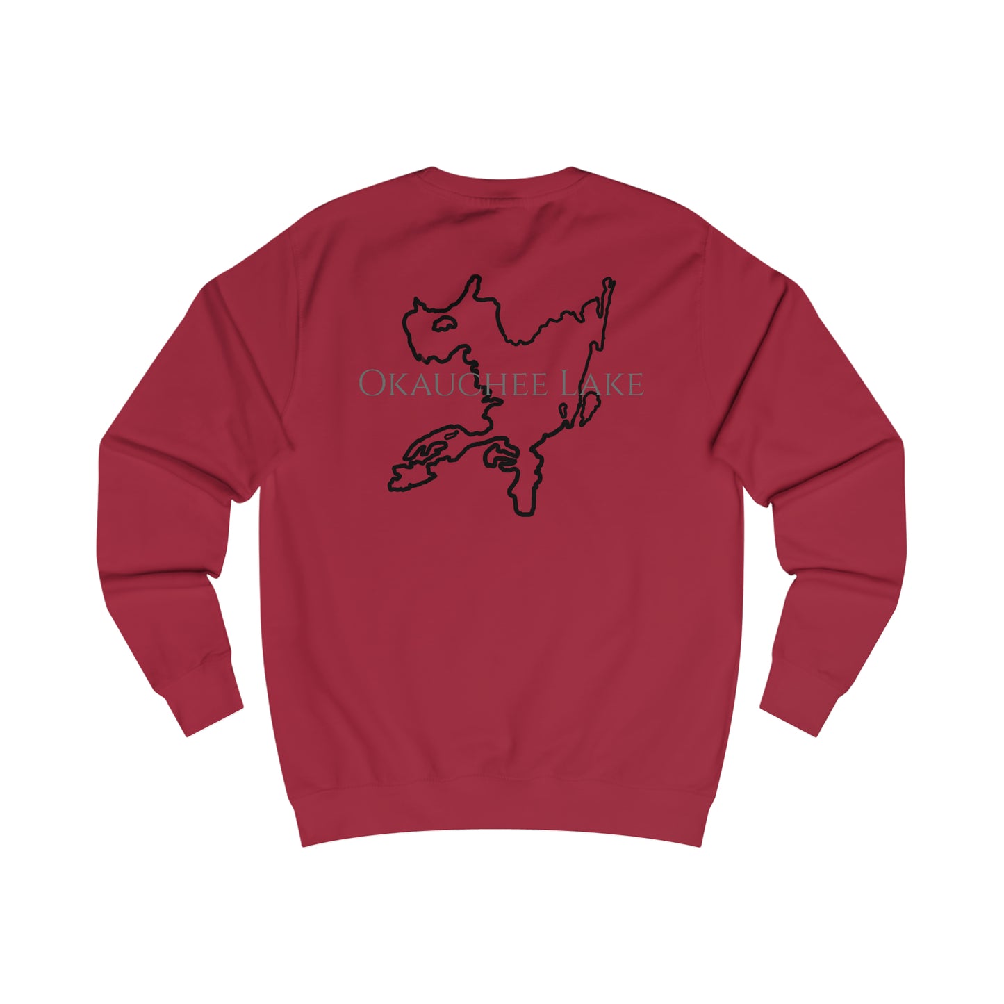 Row Boat Dog Fishing - Okauchee Lake Men's Sweatshirt