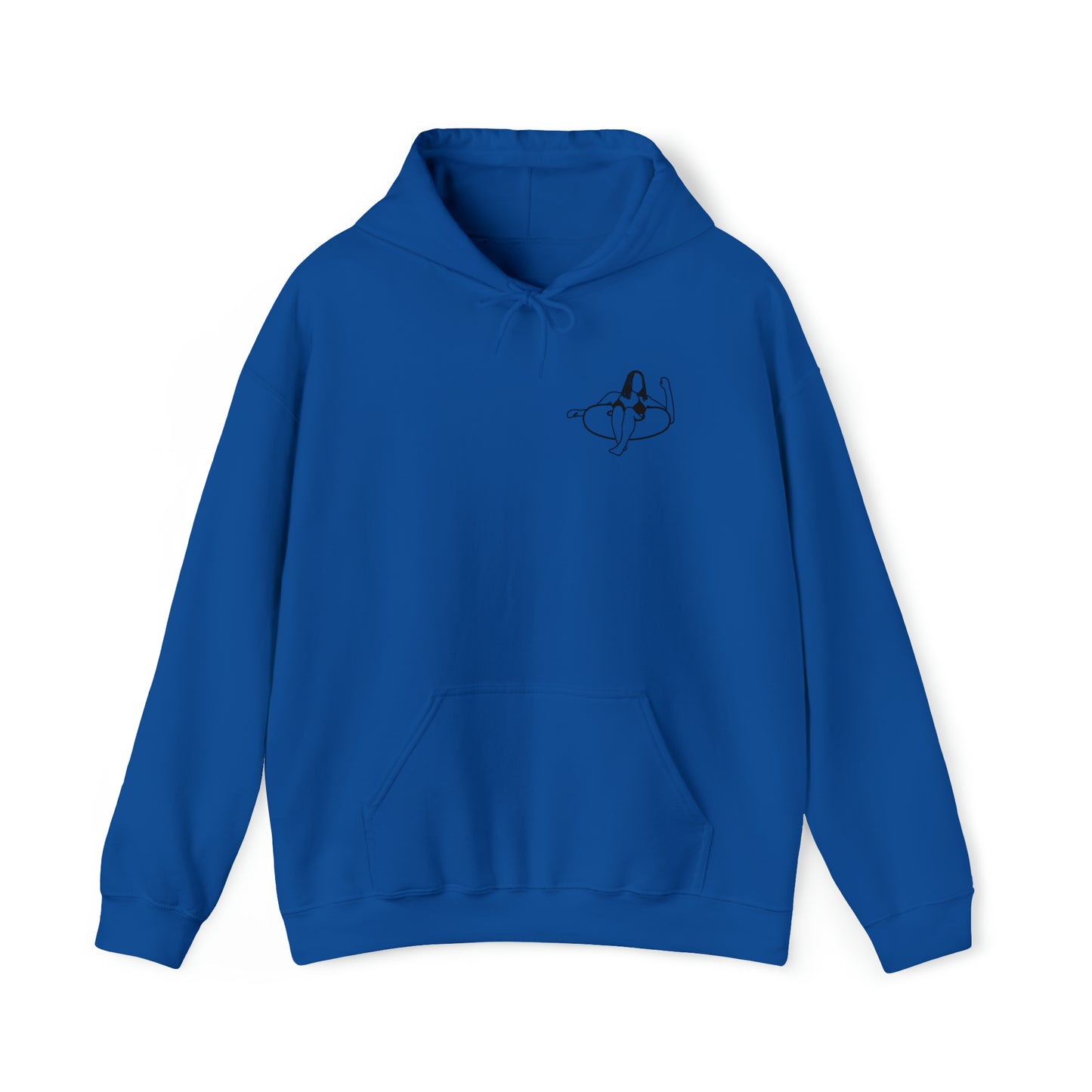 Eagle River Inner Tube Girl - Unisex Heavy Blend Hooded Sweatshirt