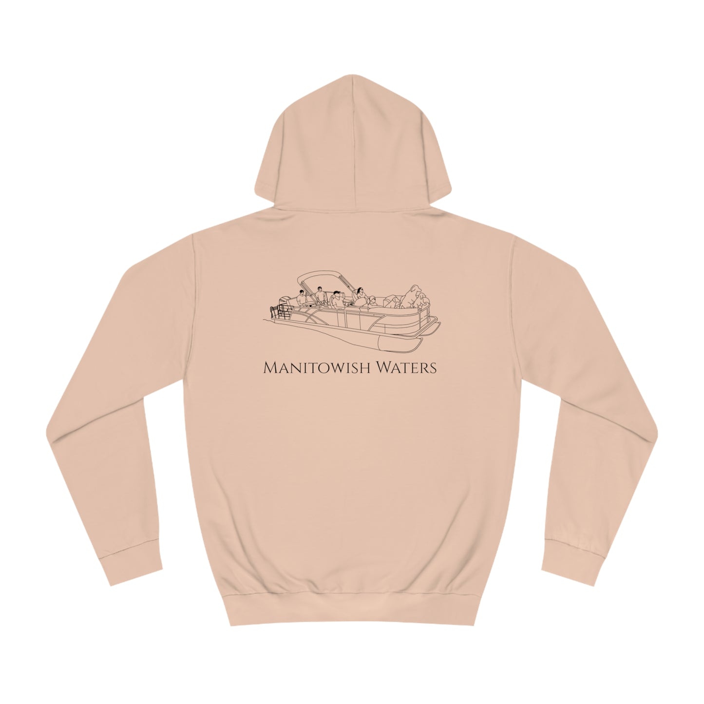 Manitowish Waters Pontoon Boat Family With Dogs - Unisex Hoodie Medium Weight