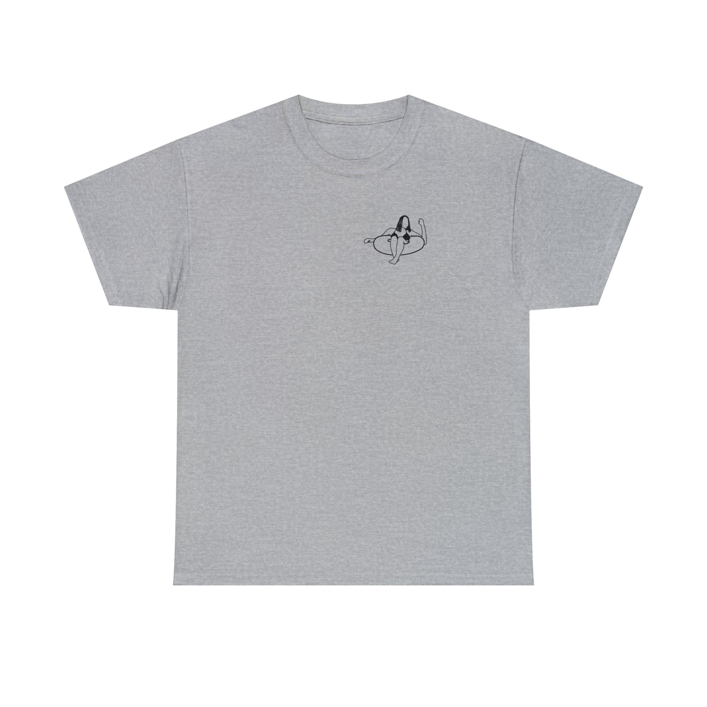 Eagle River Inner Tube Girl - Unisex Heavy Tee Shirt