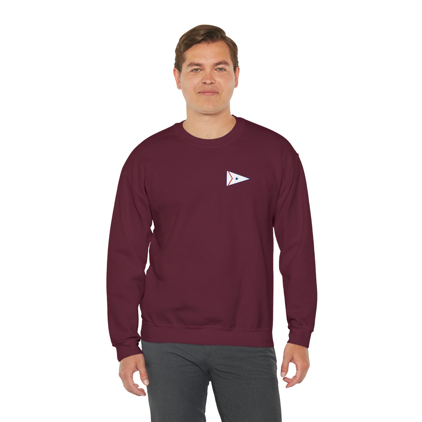 LaBelle Yacht Club Patch Plain Unisex Crewneck Sweatshirt Heavy Blend™
