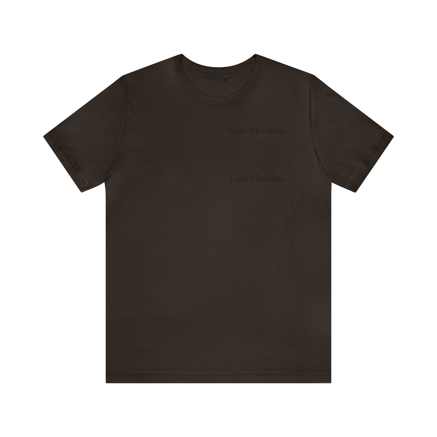 Mendota/Monona , sailboat Badger Logo - Bella & Canvas Short Sleeve