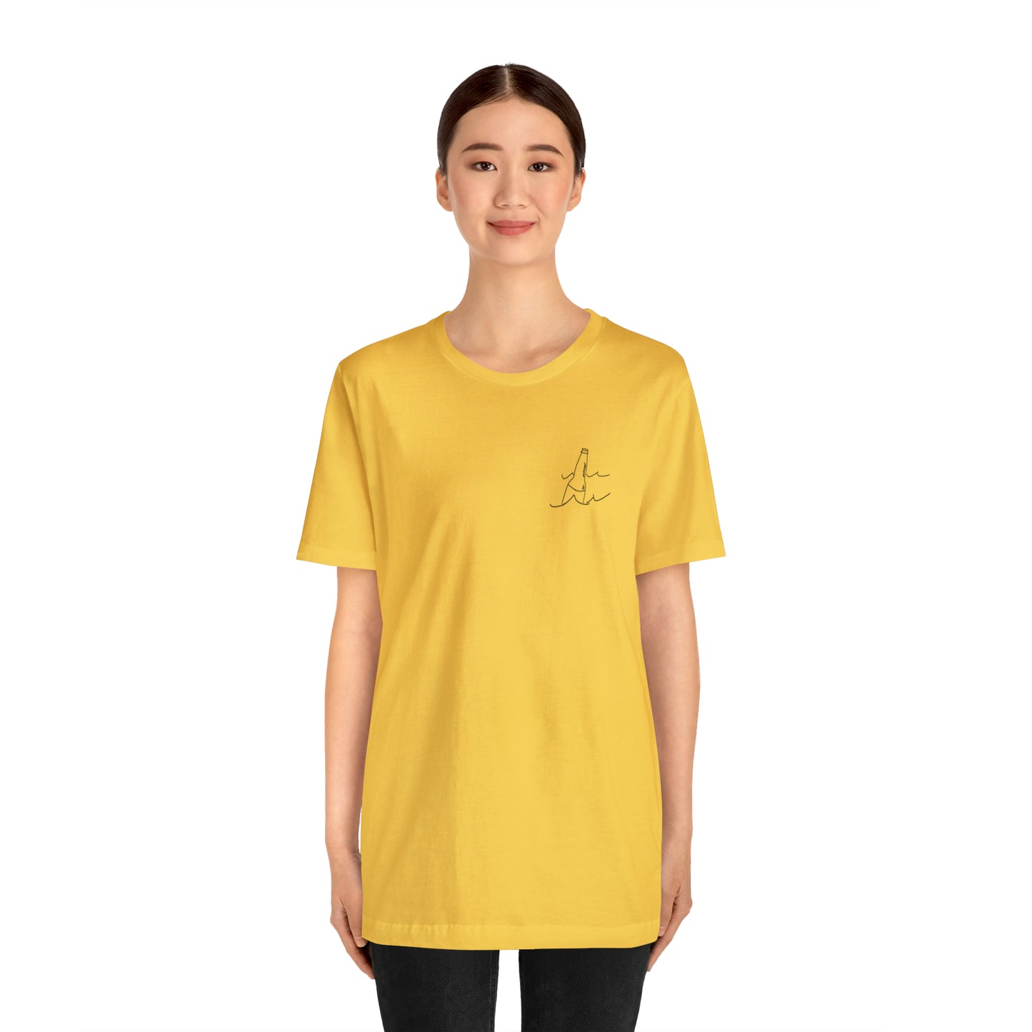 Bottle Patch - lac LaBelle Unisex Lightweight Short Sleeve Tee
