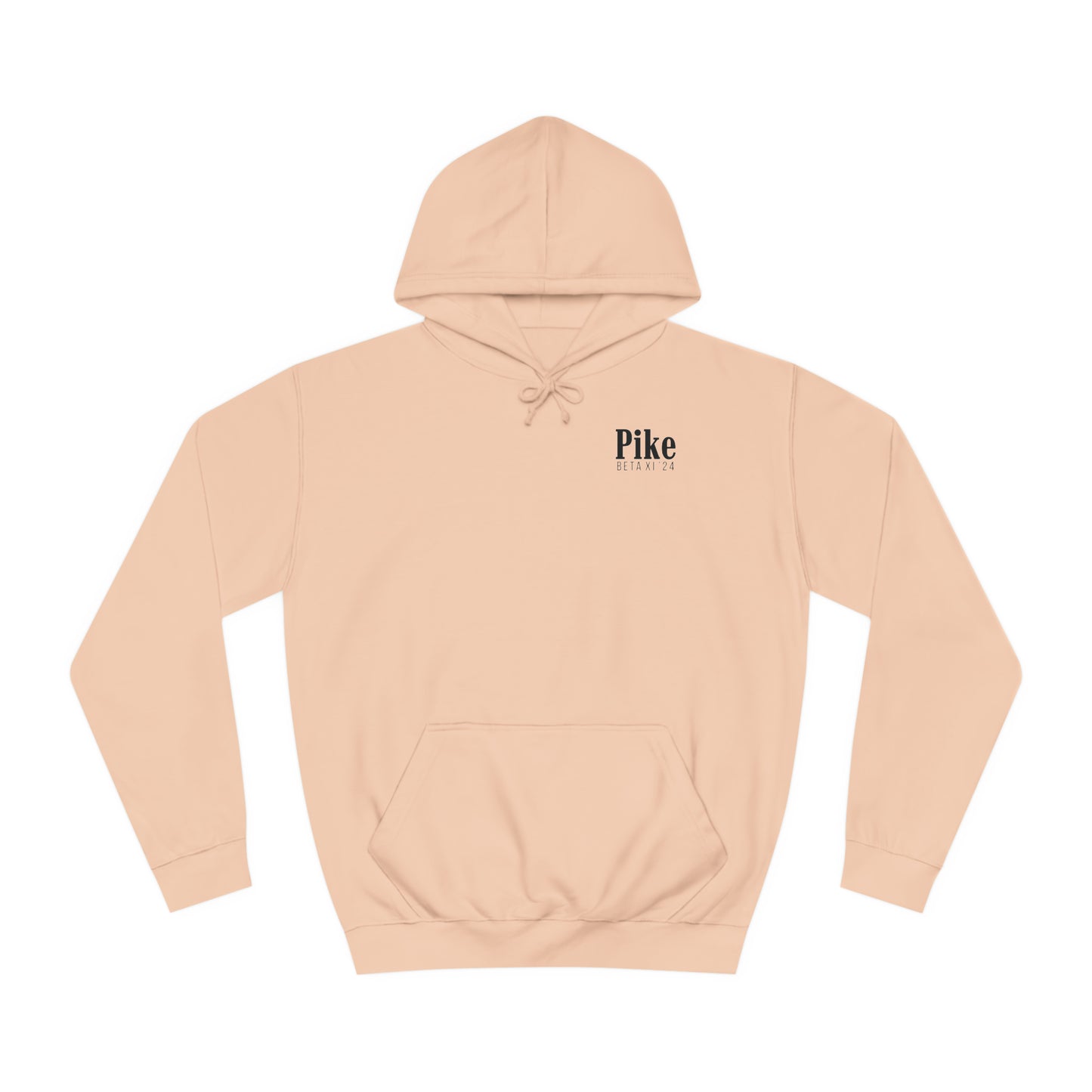 Pike Final Mockup Navy Unisex Hoodie Medium Weight (brown and navy yellow)
